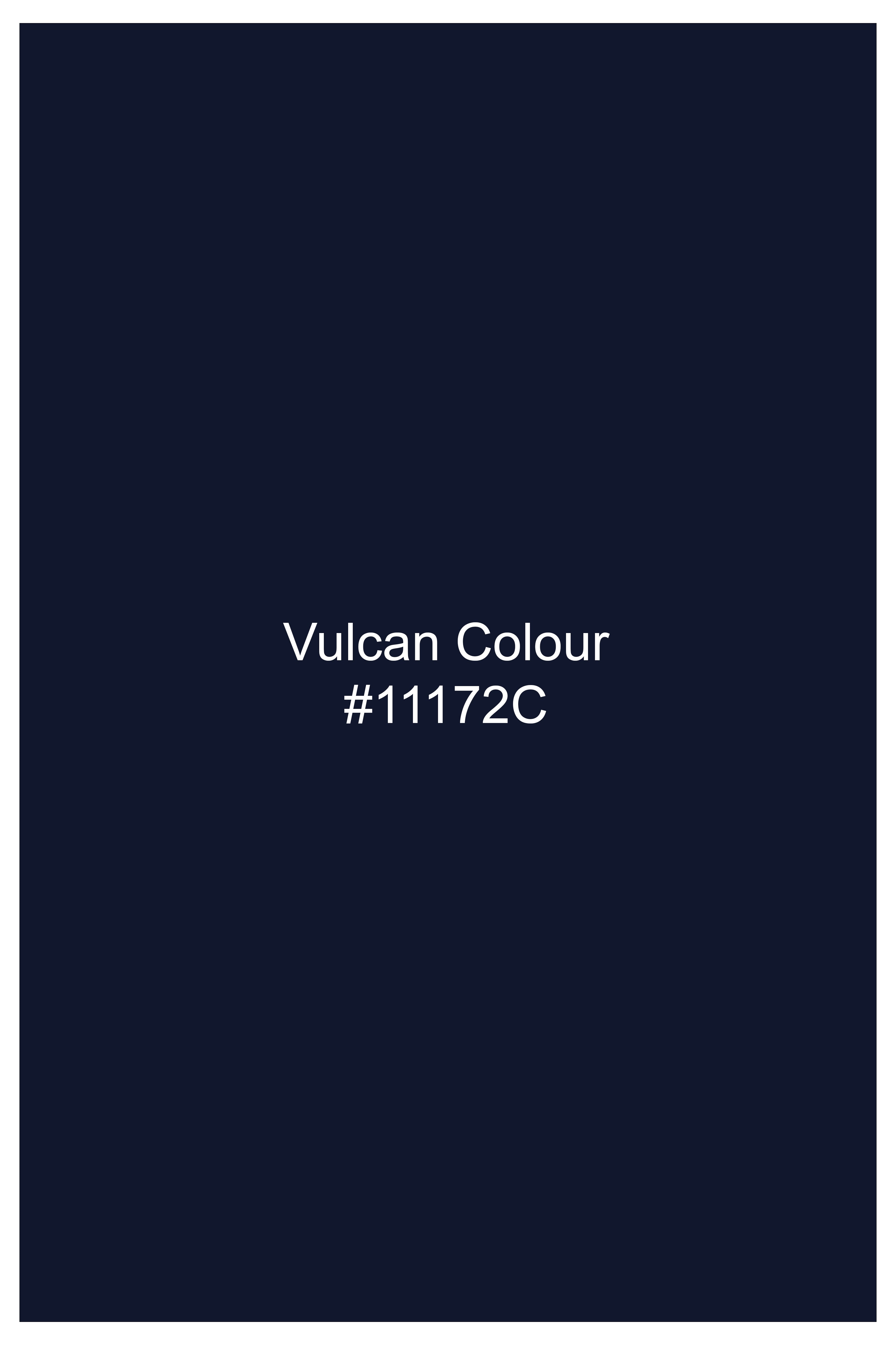 Fierzo-Vulcan Blue Solid Twill Premium Giza Cotton Boxer