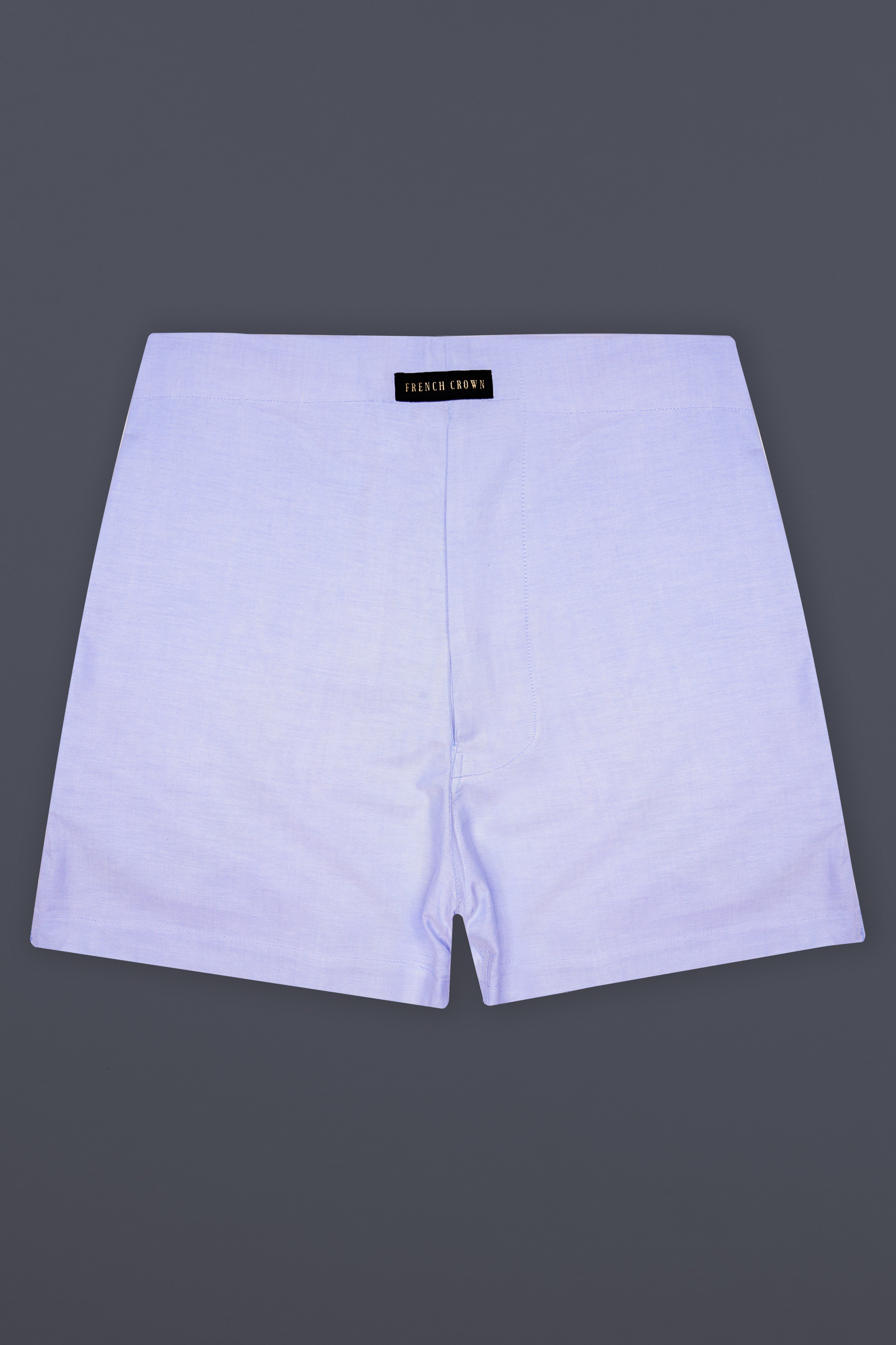 Mistiq-Perano Blue Solid Oxford Premium Cotton Boxer