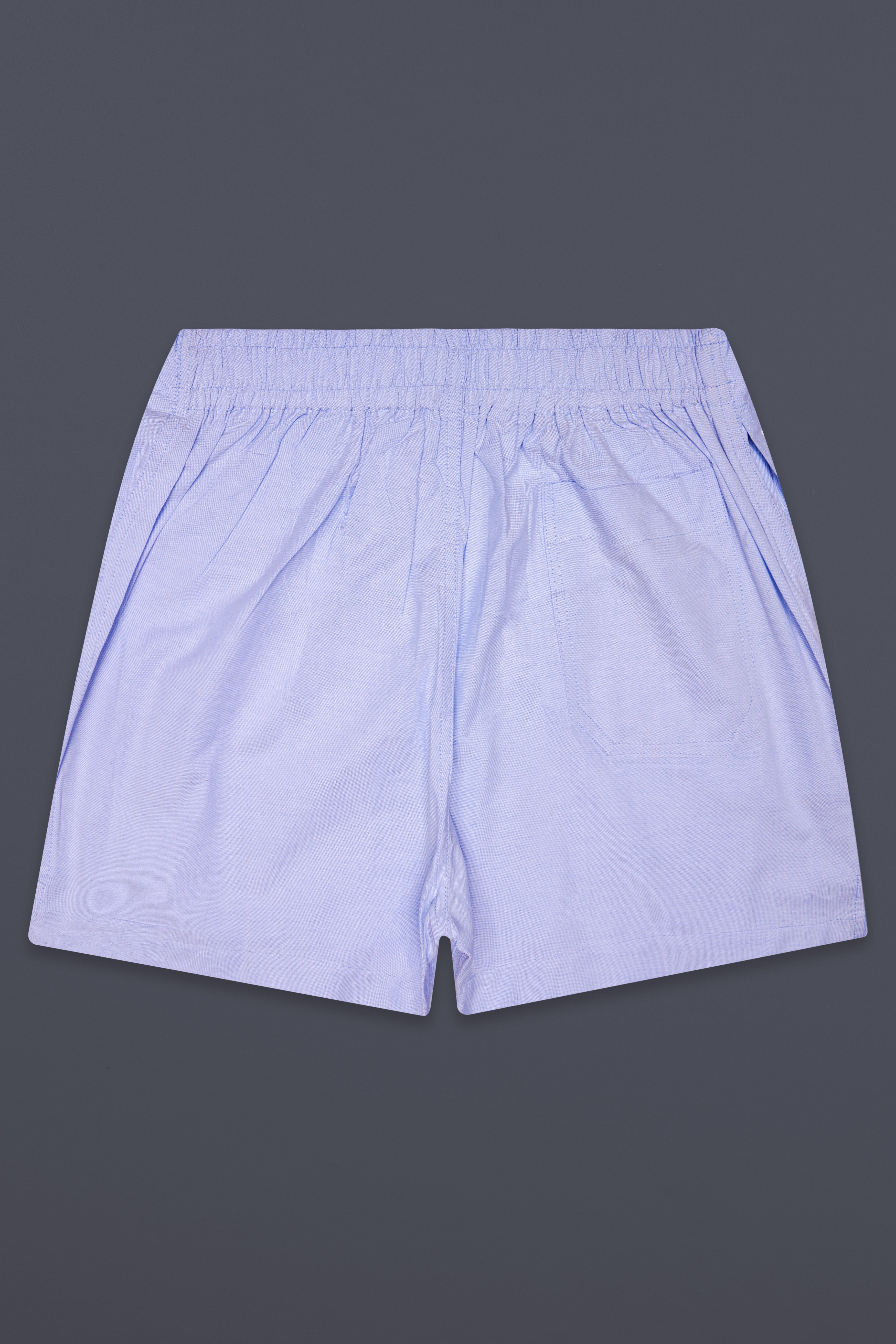 Mistiq-Perano Blue Solid Oxford Premium Cotton Boxer