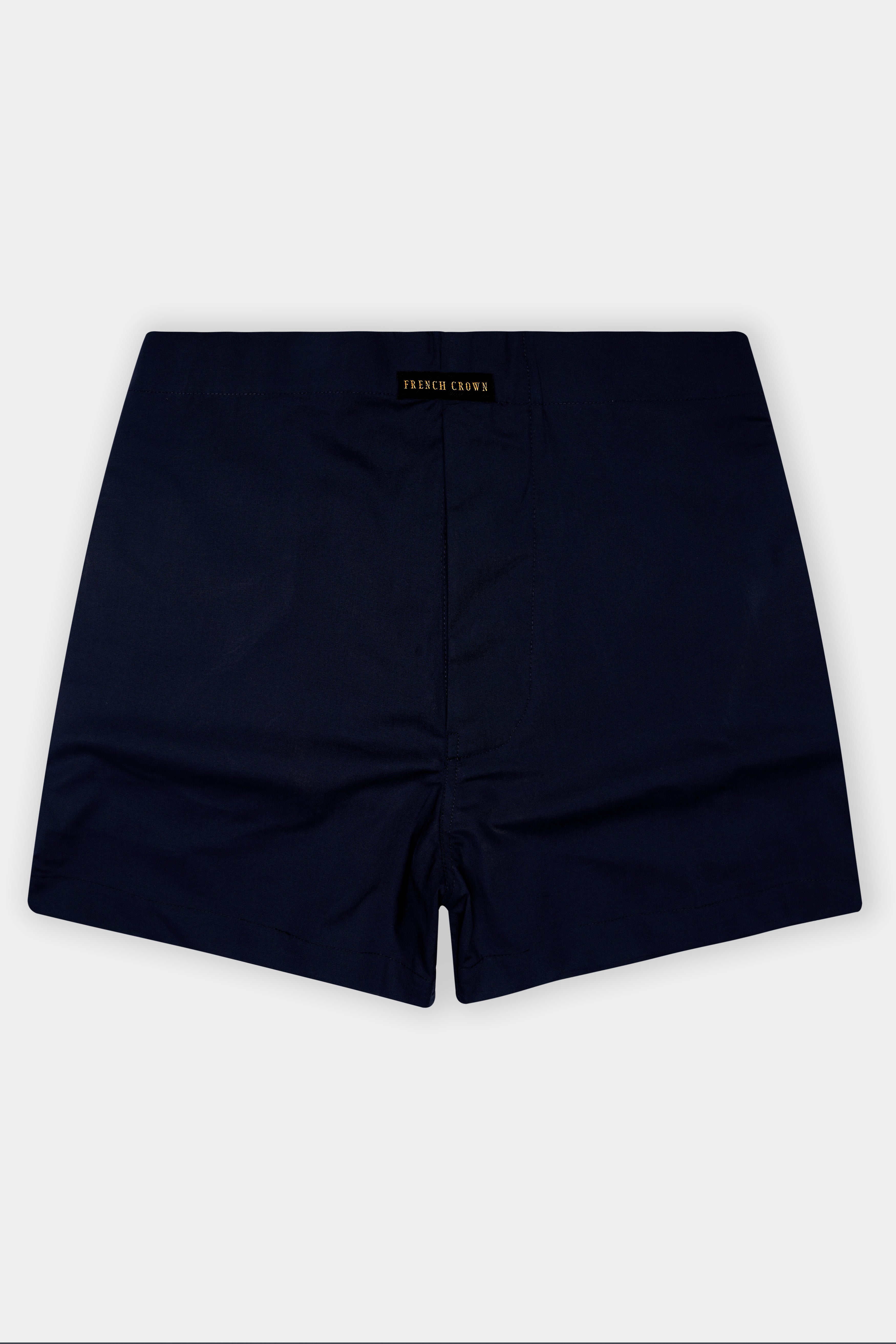 Volure-Cinder Blue Solid Super Soft Poplin Premium Cotton Boxer