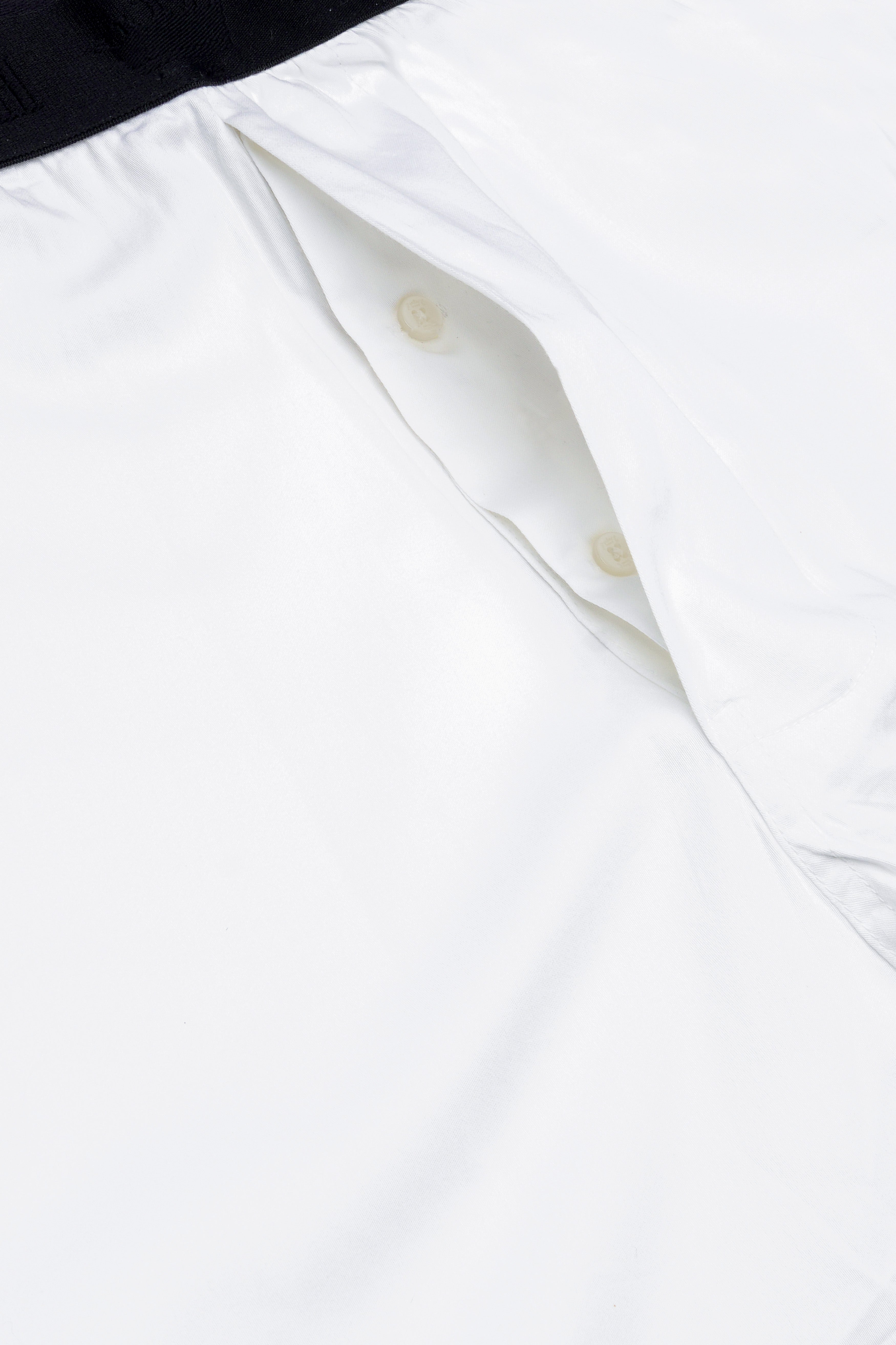 Albionis-Bright White Elastane Stretch Subtle Sheen Super Soft Premium Cotton Boxer