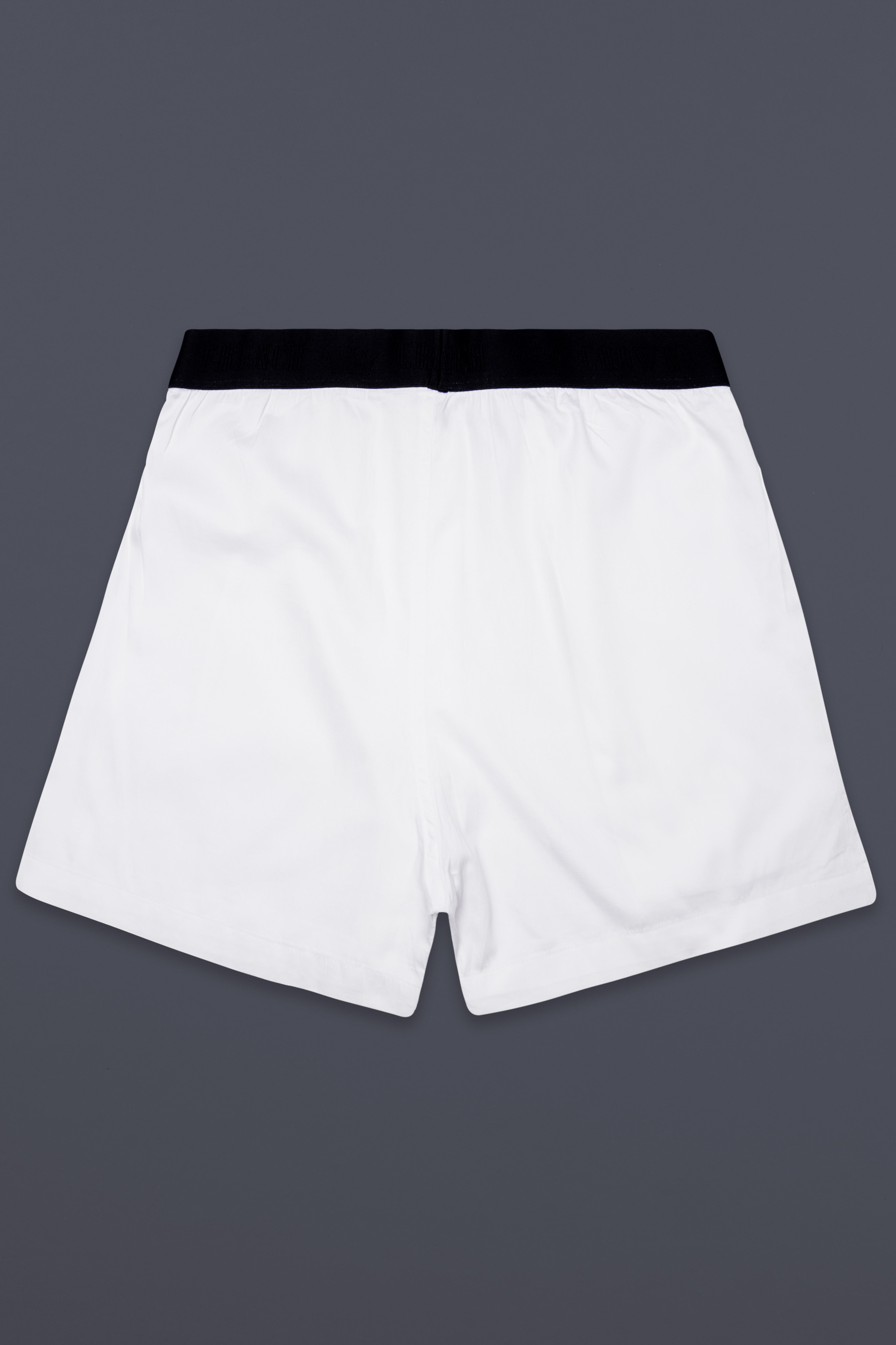 Albionis-Bright White Elastane Stretch Subtle Sheen Super Soft Premium Cotton Boxer