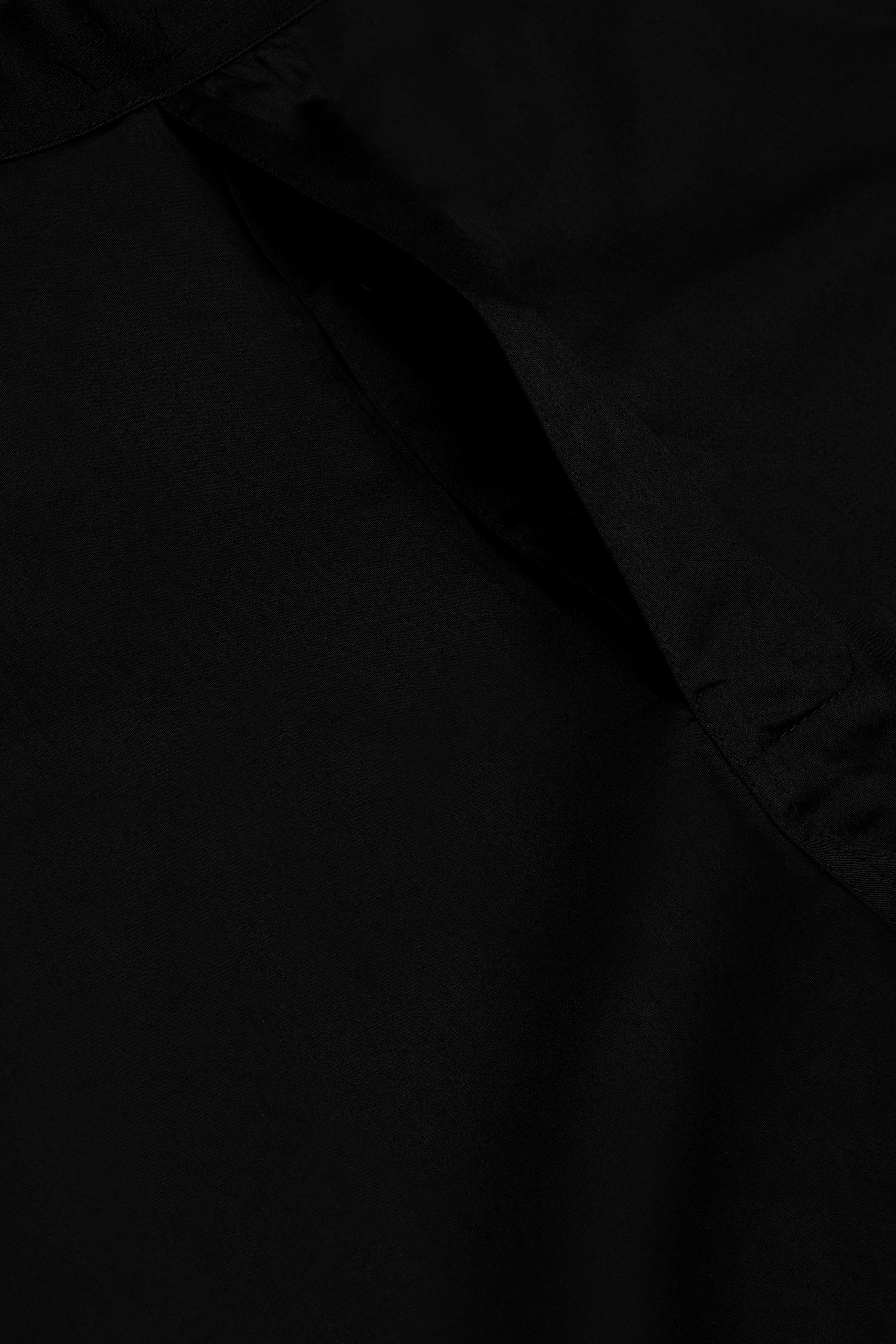 Noirflex-Jade Black Elastane Stretch Subtle Sheen Super Soft Premium Cotton Boxer