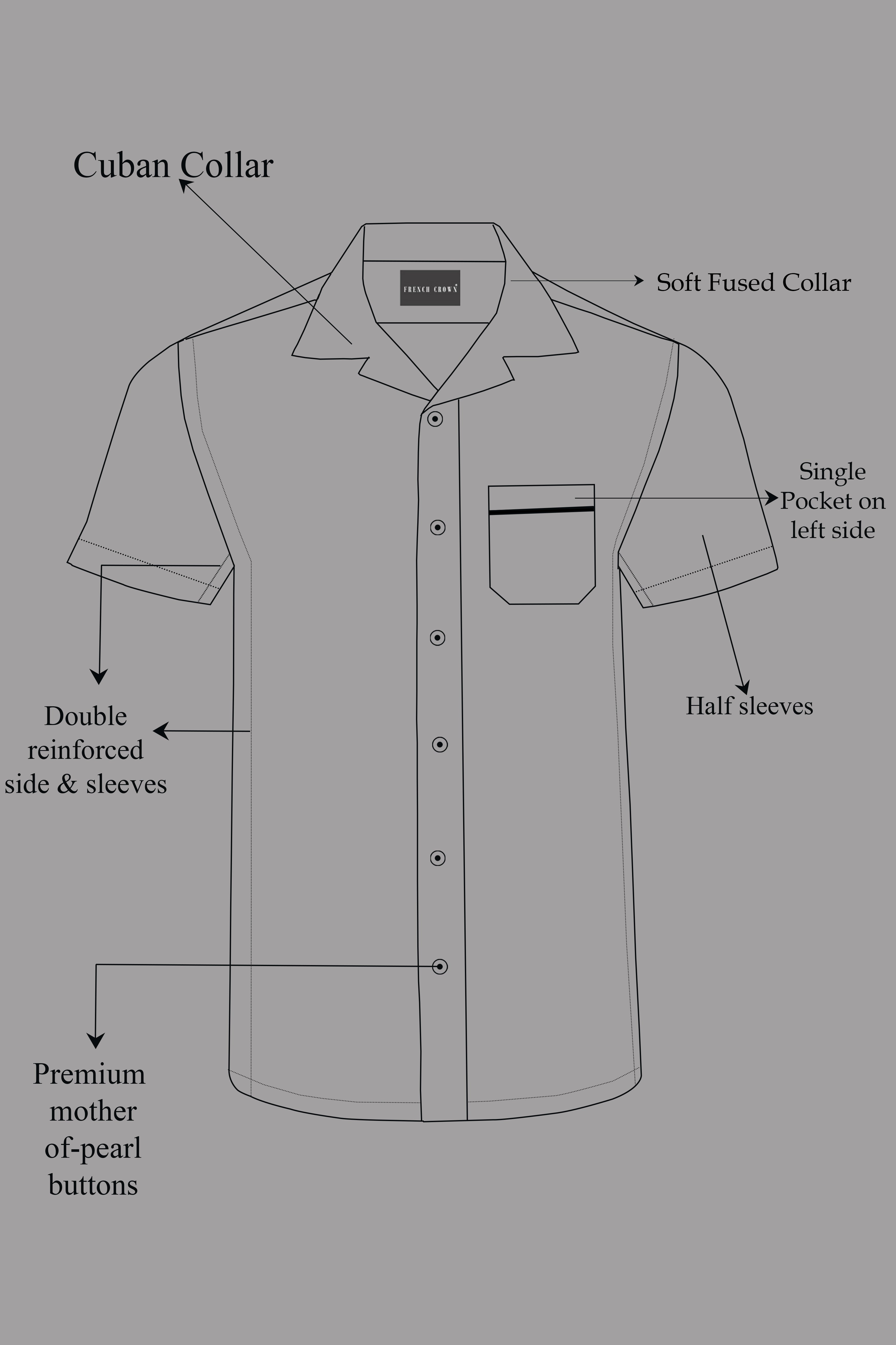 Azurune-Yale Blue And Sand Dune Brown Tiled Paisley Printed Super Soft Tencel Casual Shirts