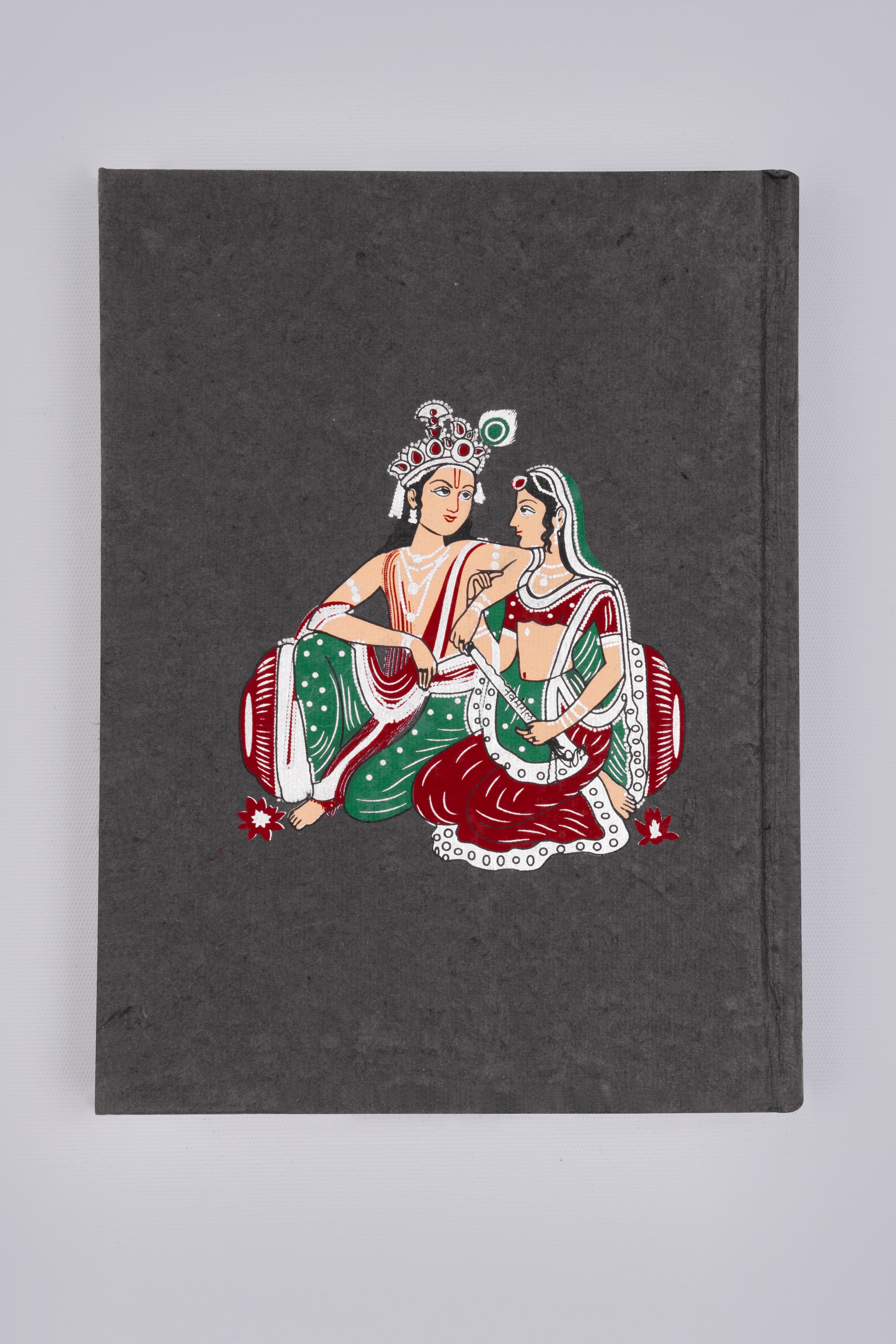 Handmade Recycled Flowers Personalised Journal Diary