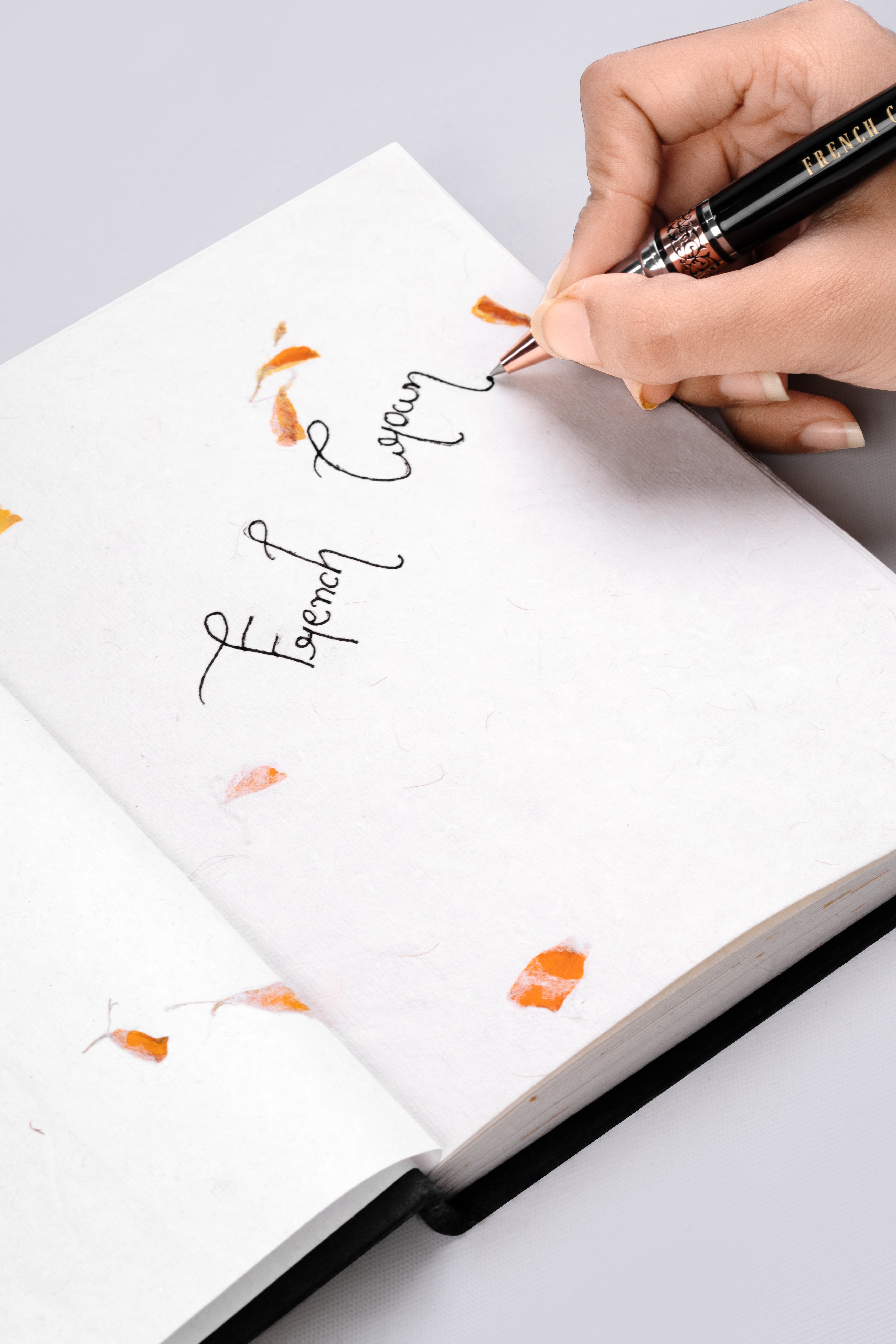 Handmade Recycled Flowers Personalised Journal Diary