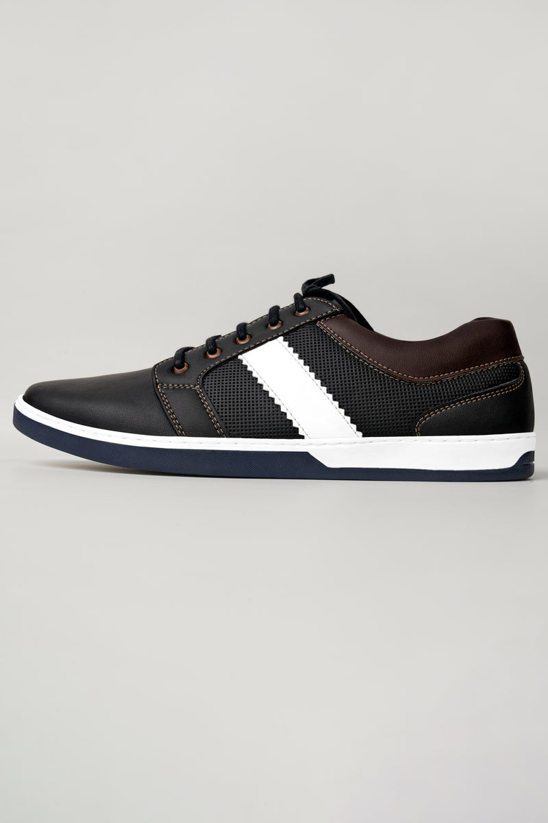 Jade Black Vegan Leather Derby Shoes