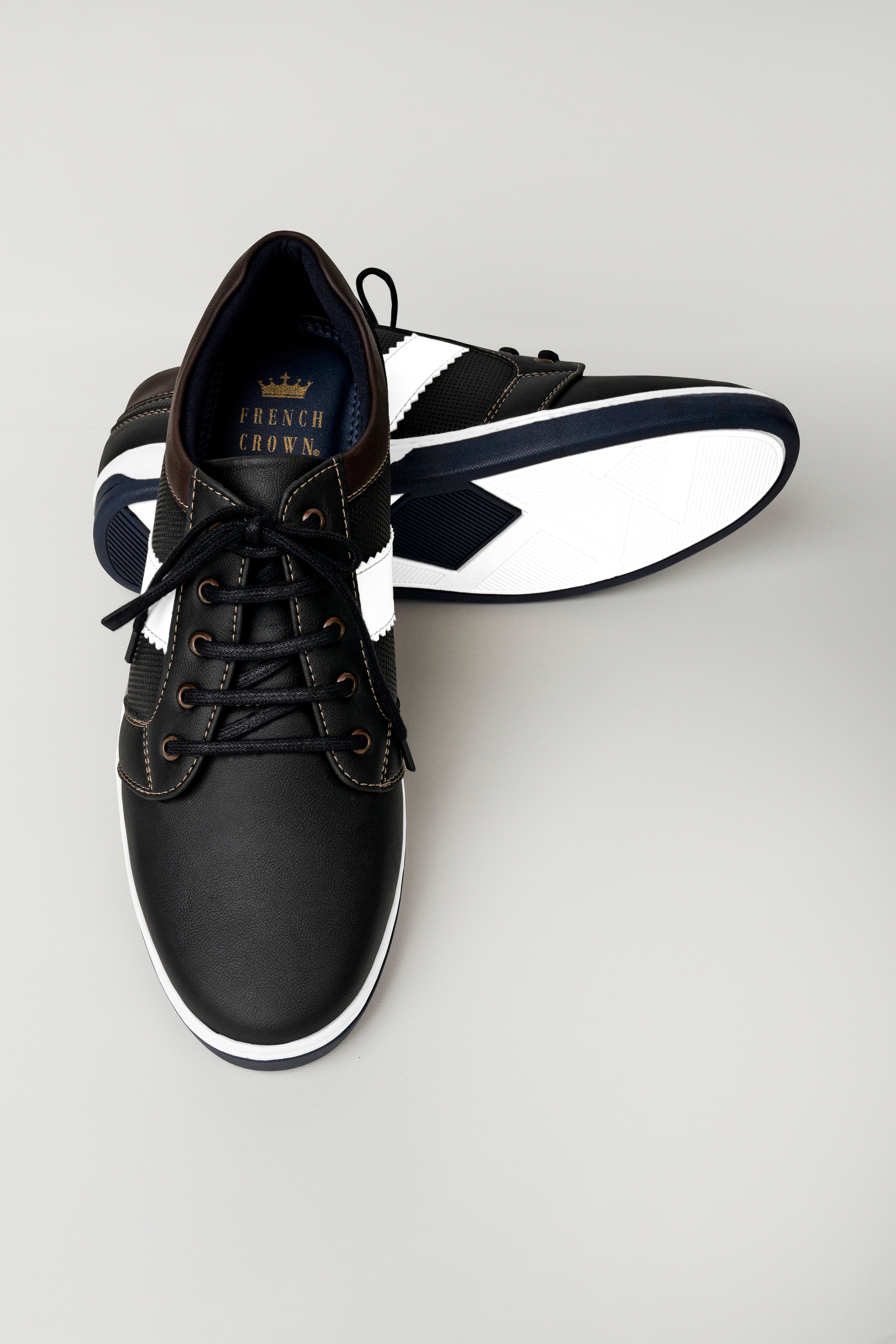 Jade Black Vegan Leather Derby Shoes FT115-6, FT115-7, FT115-8, FT115-9, FT115-10, FT115-11