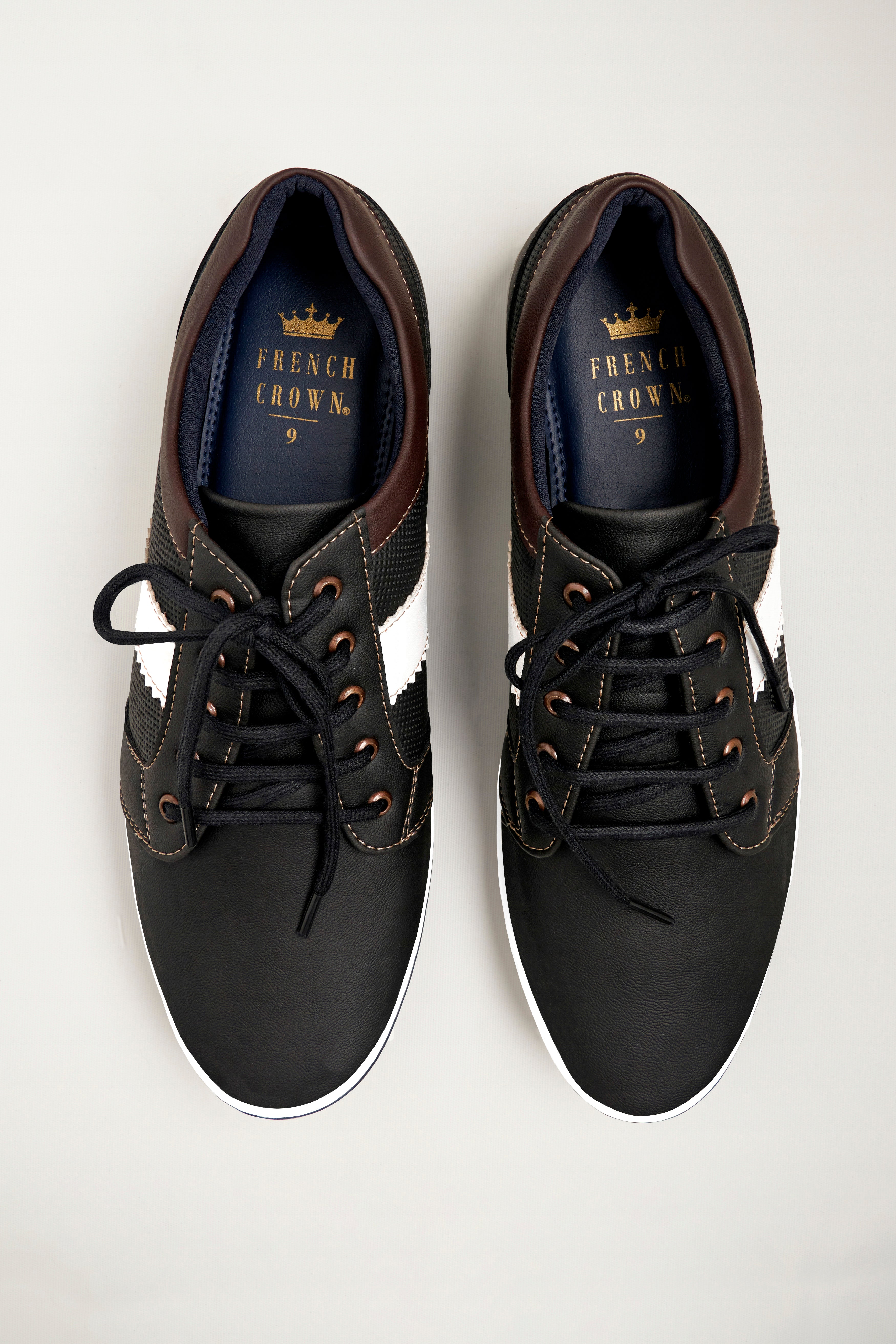 Jade Black Vegan Leather Derby Shoes FT115-6, FT115-7, FT115-8, FT115-9, FT115-10, FT115-11