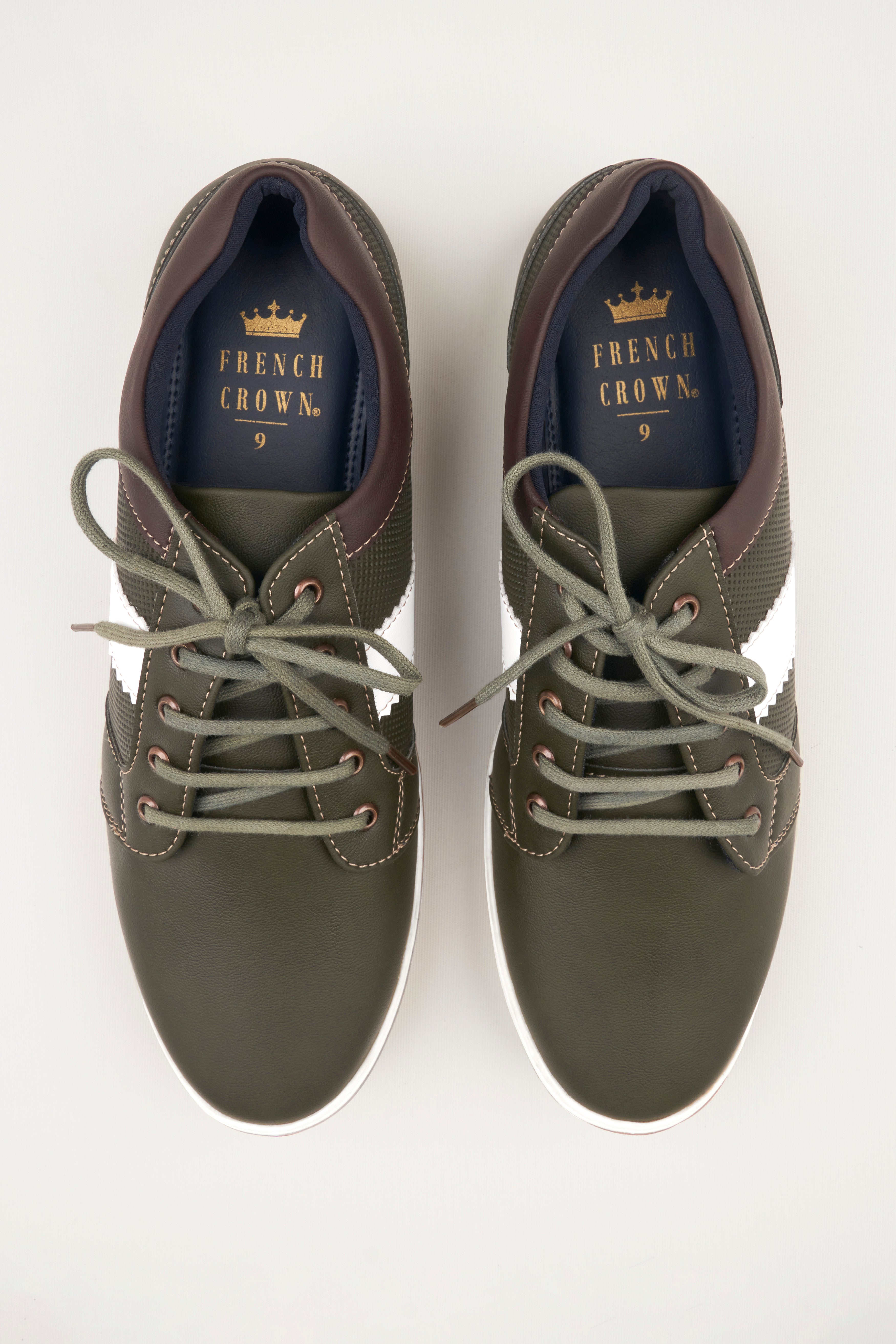 Dark Green Vegan Leather Derby Shoes FT118-6, FT118-7, FT118-8, FT118-9, FT118-10, FT118-11