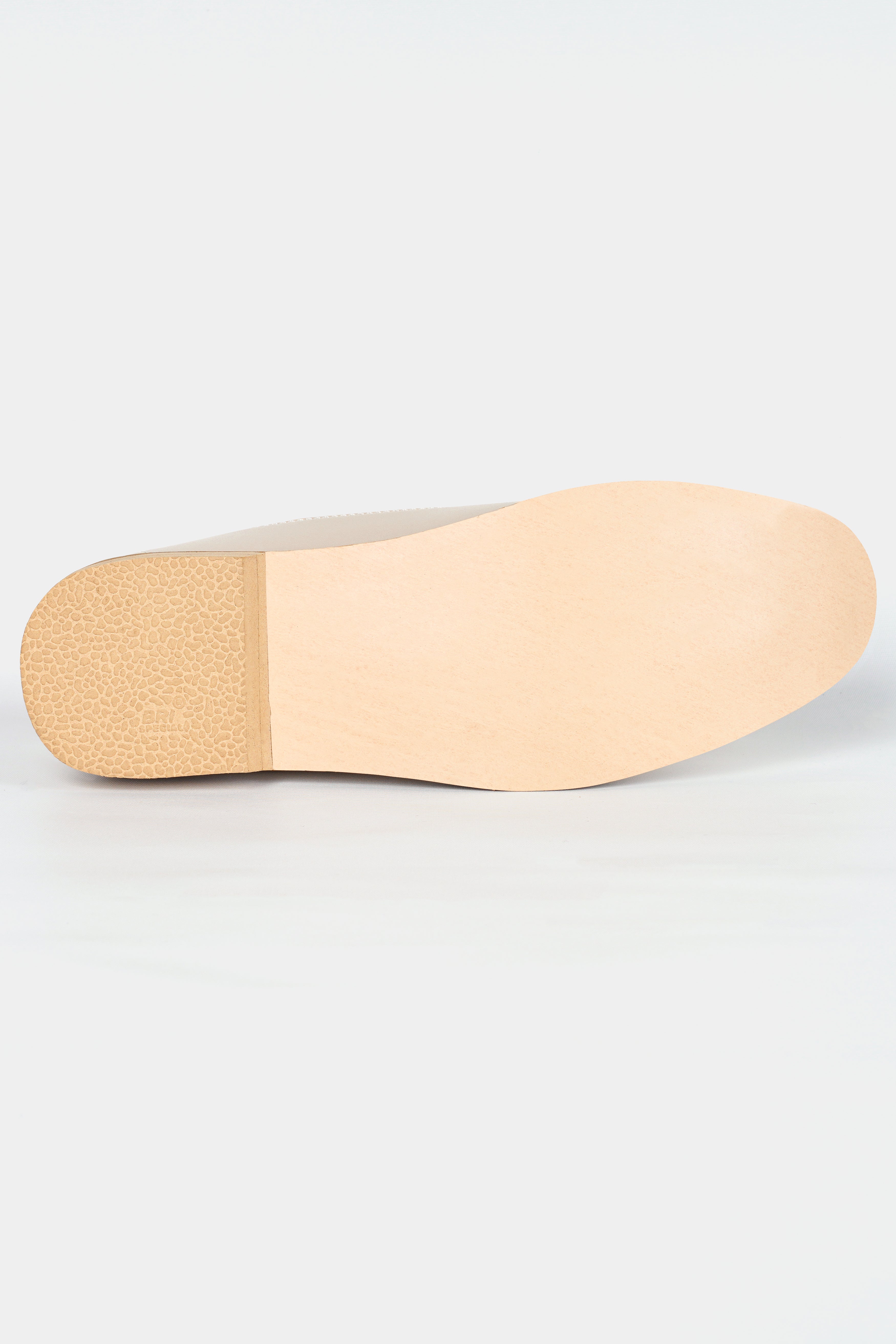 Cream Vegan Leather Hand Stitched Mojri Slip-On Shoes FT142-6, FT142-7, FT142-8, FT142-9, FT142-10, FT142-11