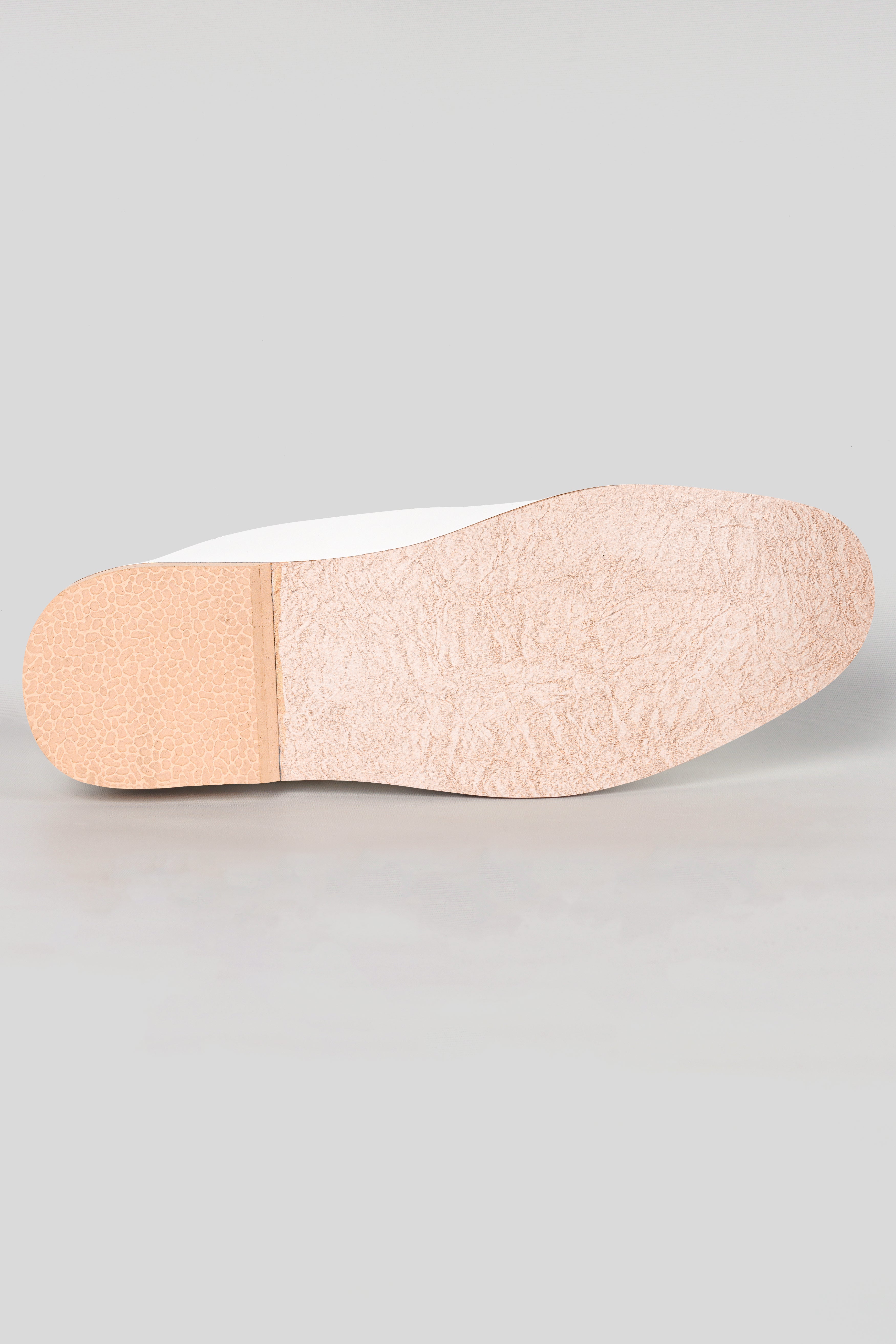 Bright White Vegan Leather Hand Stitched Jutis FT145-6, FT145-7, FT145-8, FT145-9, FT145-10, FT145-11