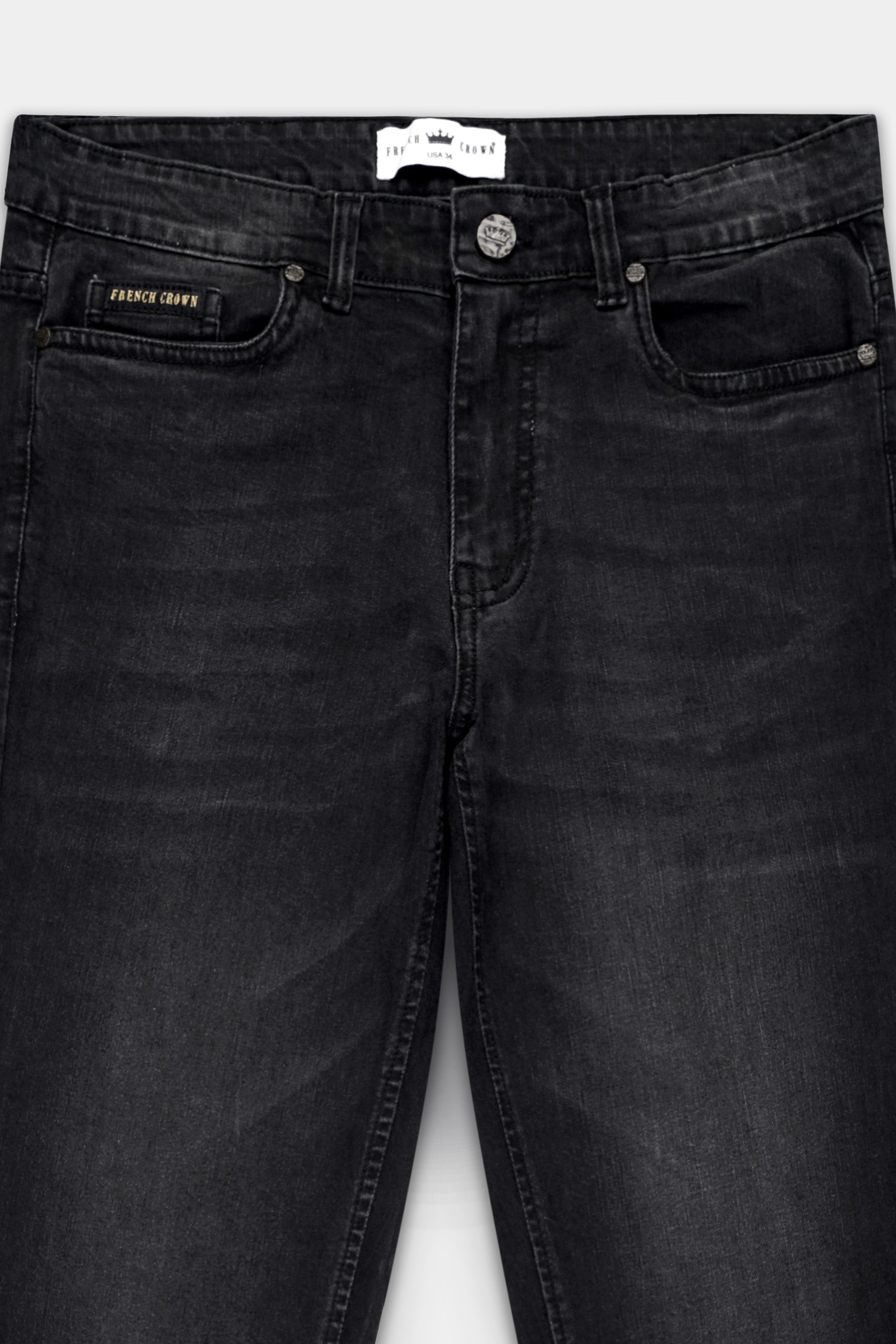 Tundora Gray Hand Sanding wash Clean Look Stretchable Denim