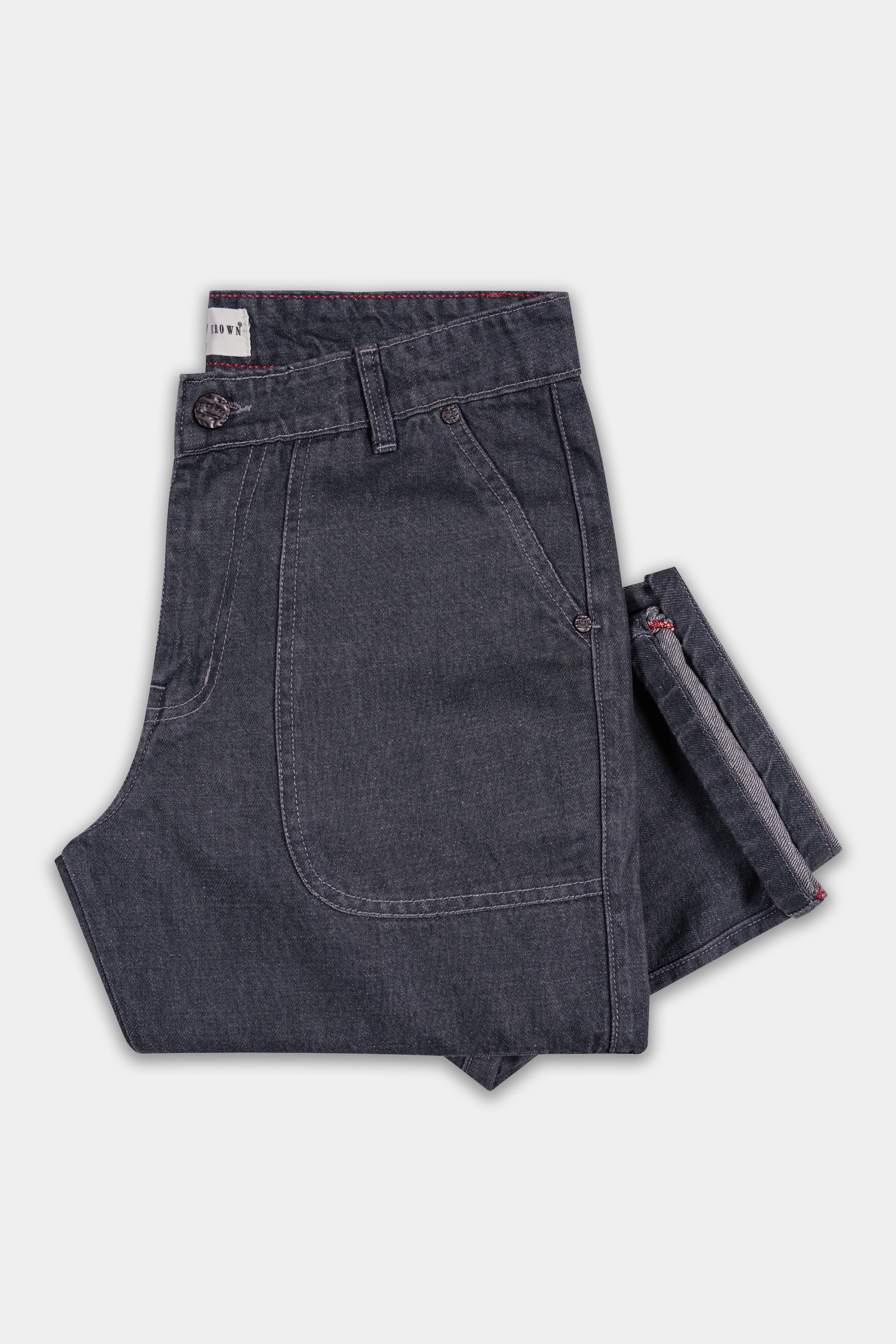 Spicy Gray Rinse Wash Cargo Denim
