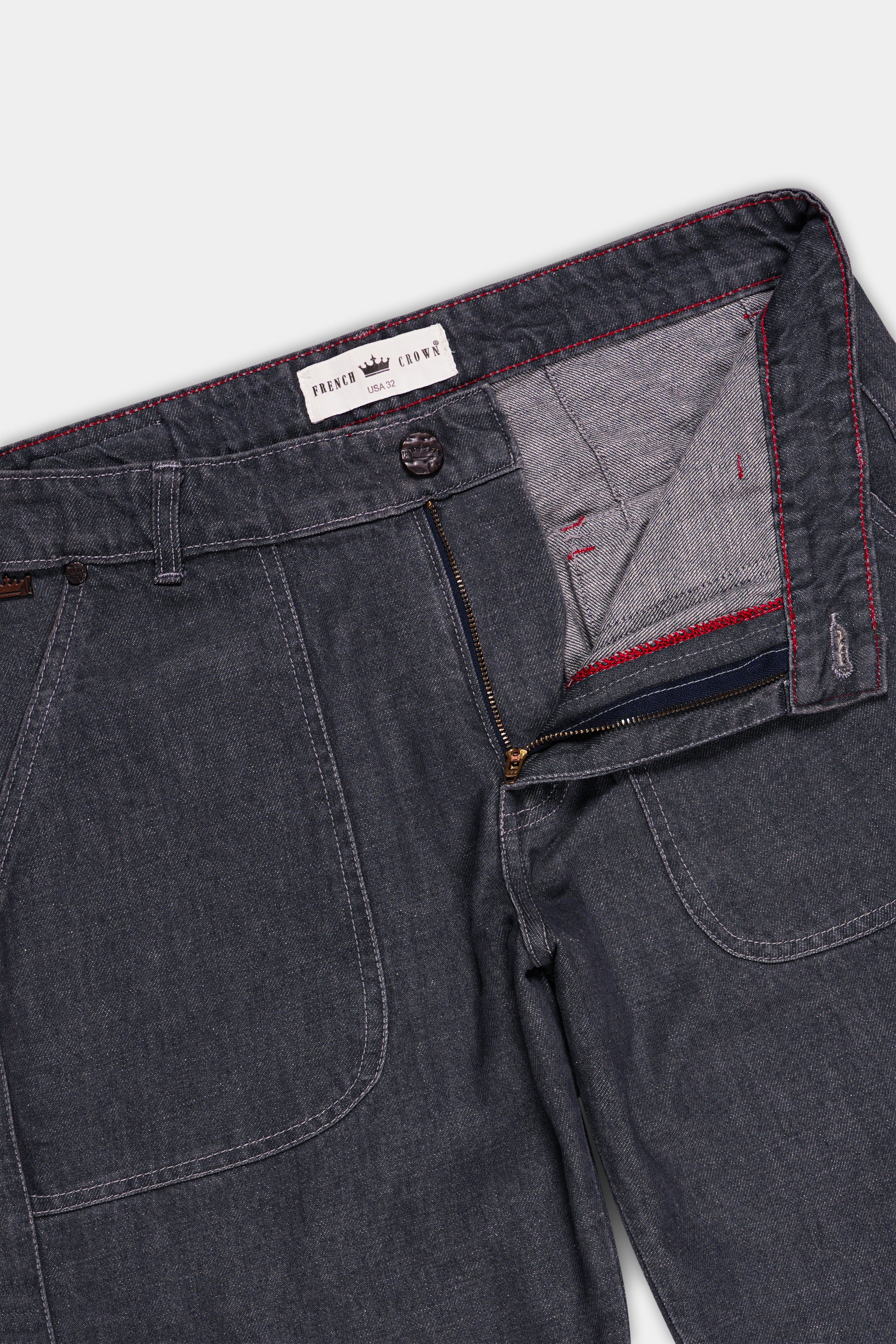 Spicy Gray Rinse Wash Cargo Denim