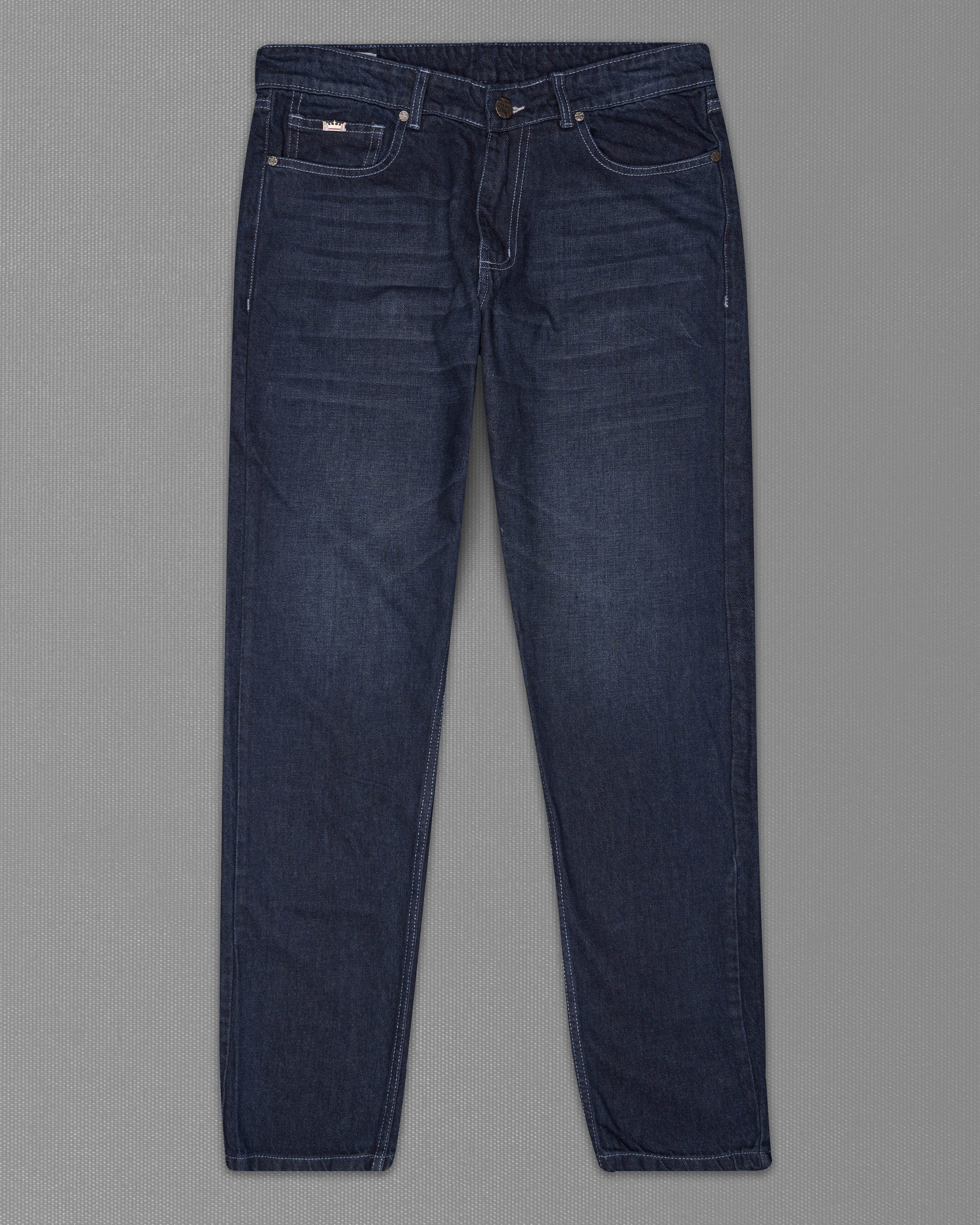 Outer Space Blue Whiskering Wash Denim