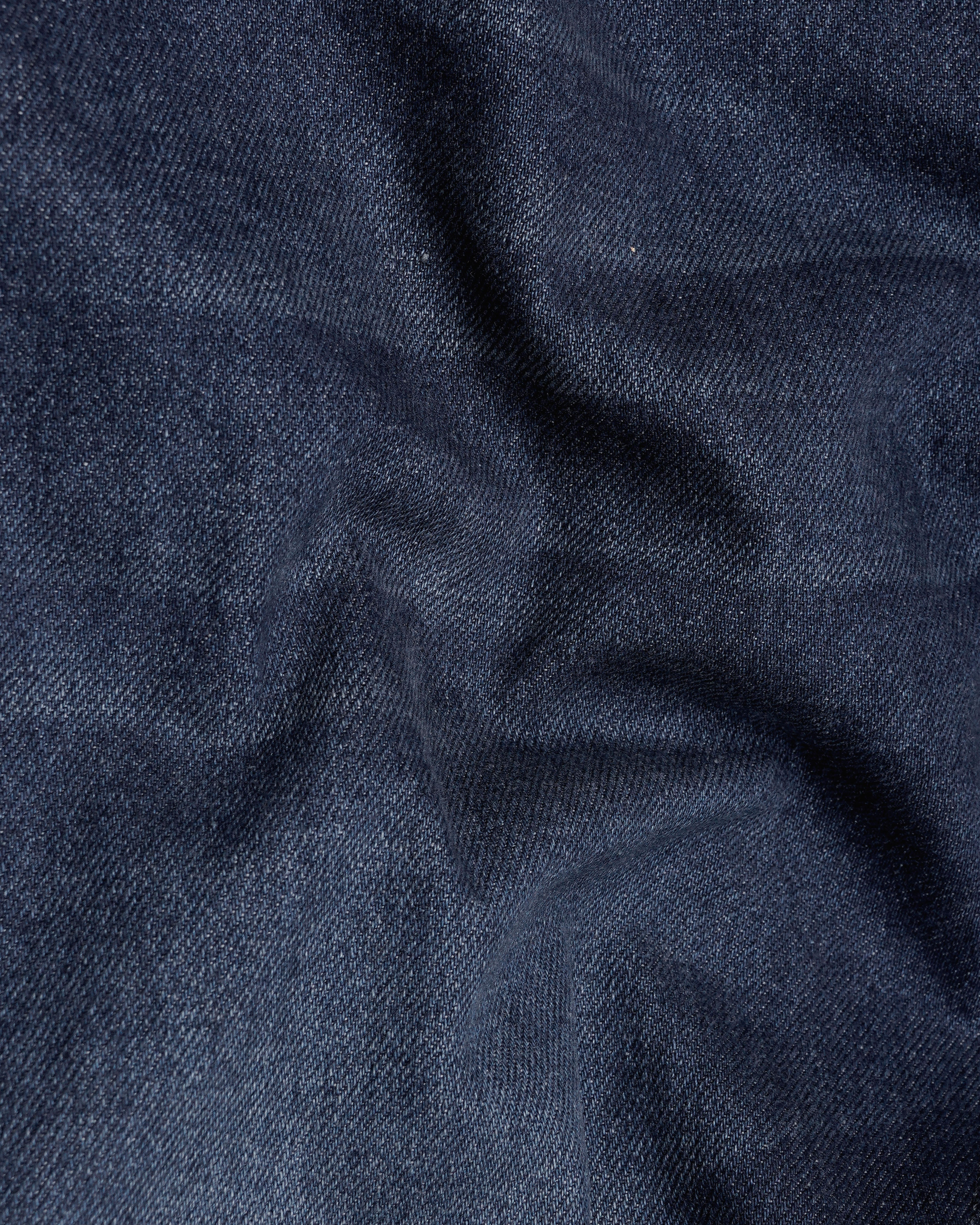 Ebony Clay Blue Whiskering Wash Denim