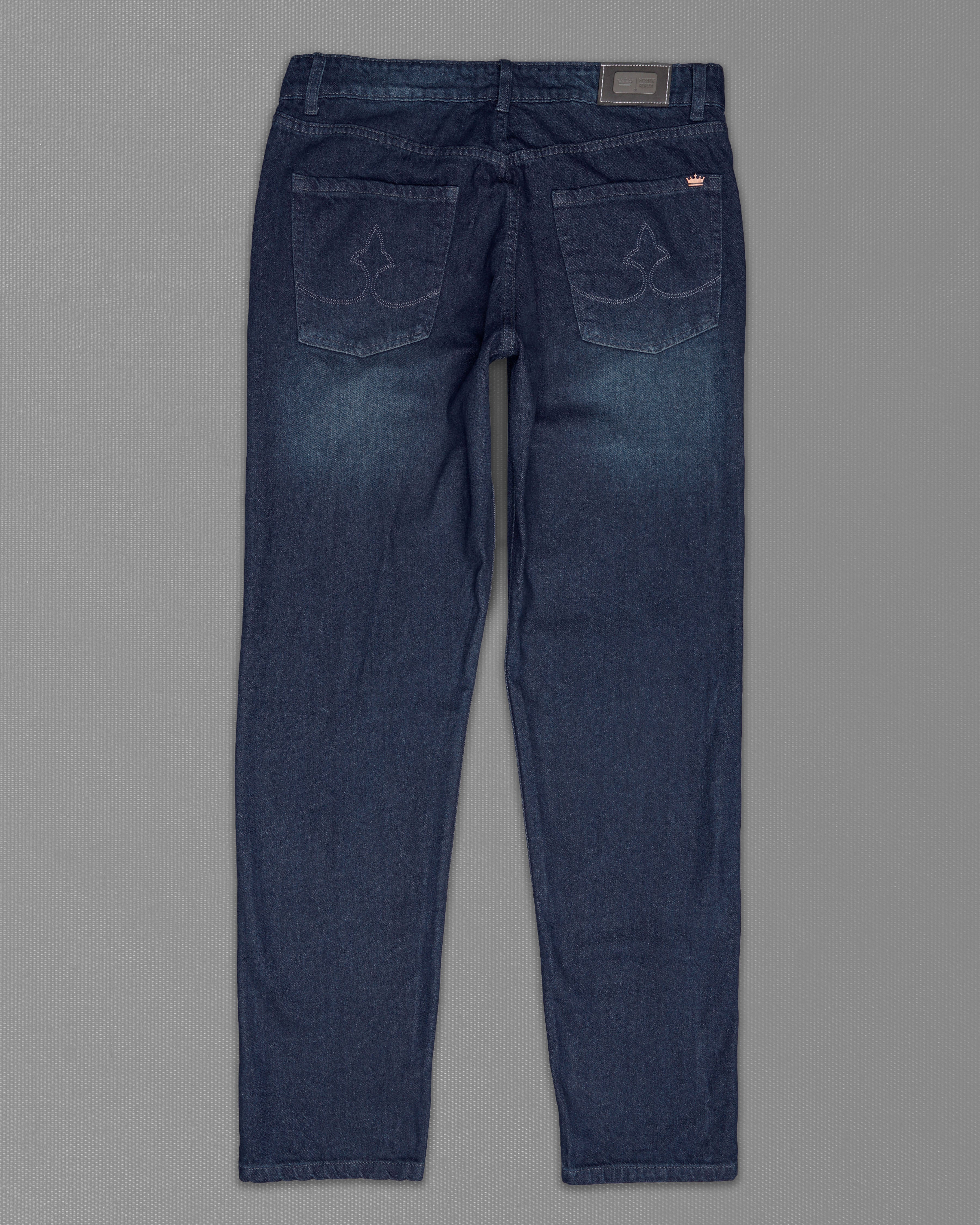 Ebony Clay Blue Whiskering Wash Denim