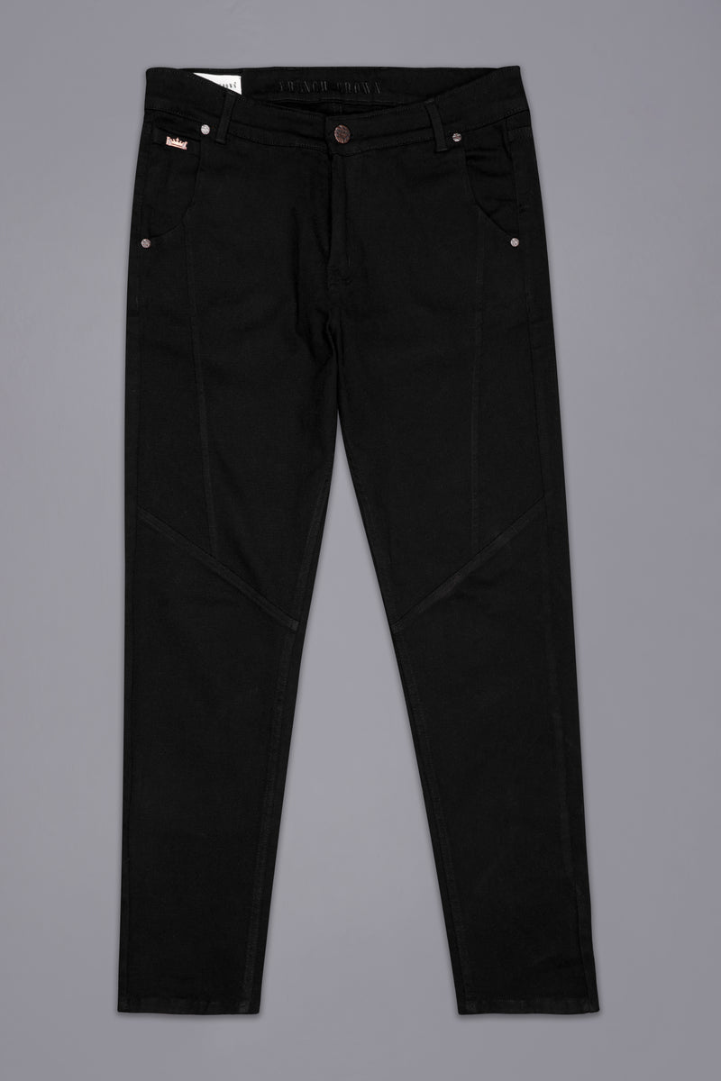 Jade Black Clean Look Rinse Wash Stretchable Denim