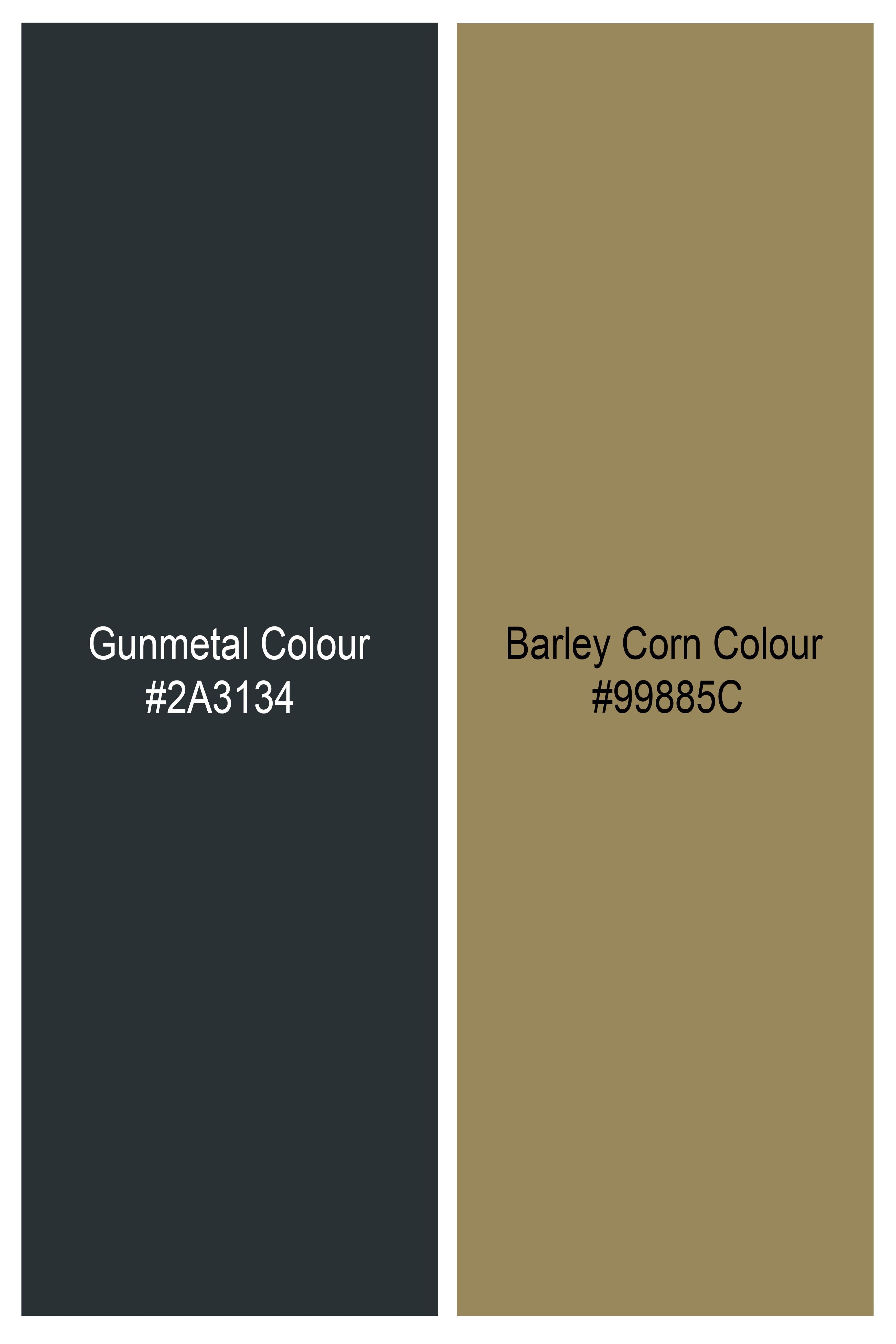 Gunmetal Gray and Barley Corn Brown Mildly Distressed Whiskering Wash Stretchable Denim J231-30, J231-32, J231-34, J231-36, J231-38, J231-40