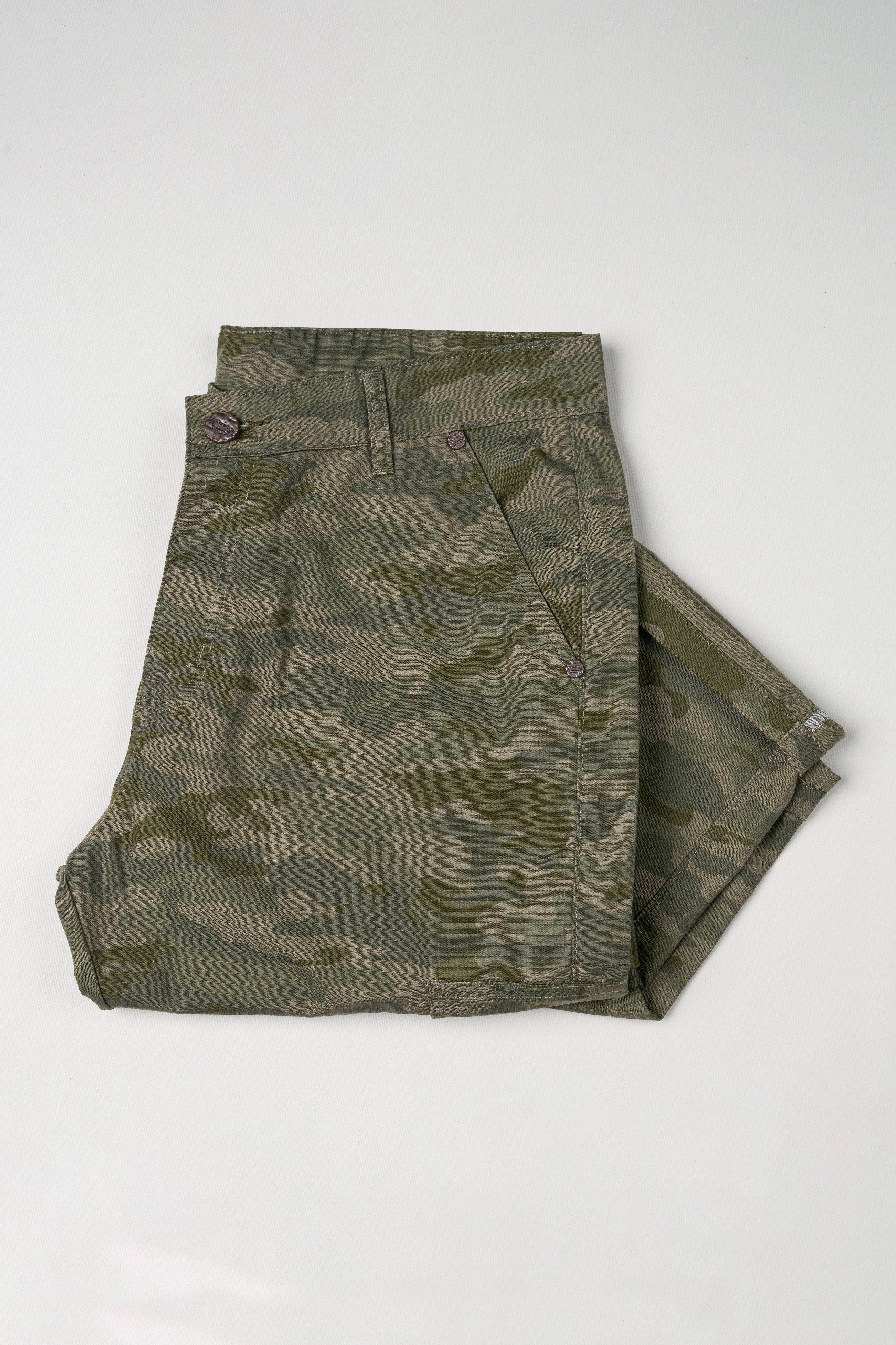 Sand Dune Brown and Hemlock Green Camouflage Cargo Denim J241-30, J241-32, J241-34, J241-36, J241-38, J241-40