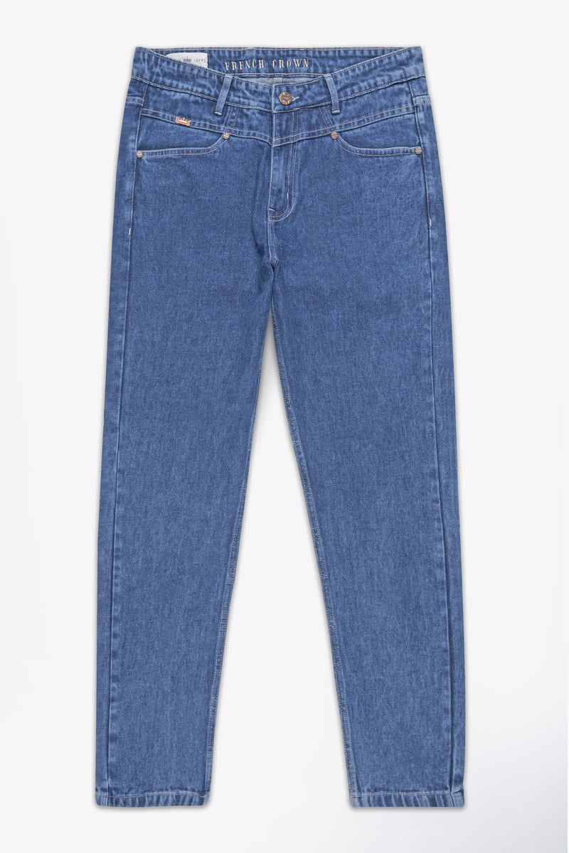 Twilight Blue Rinse Wash Clean Look Denim