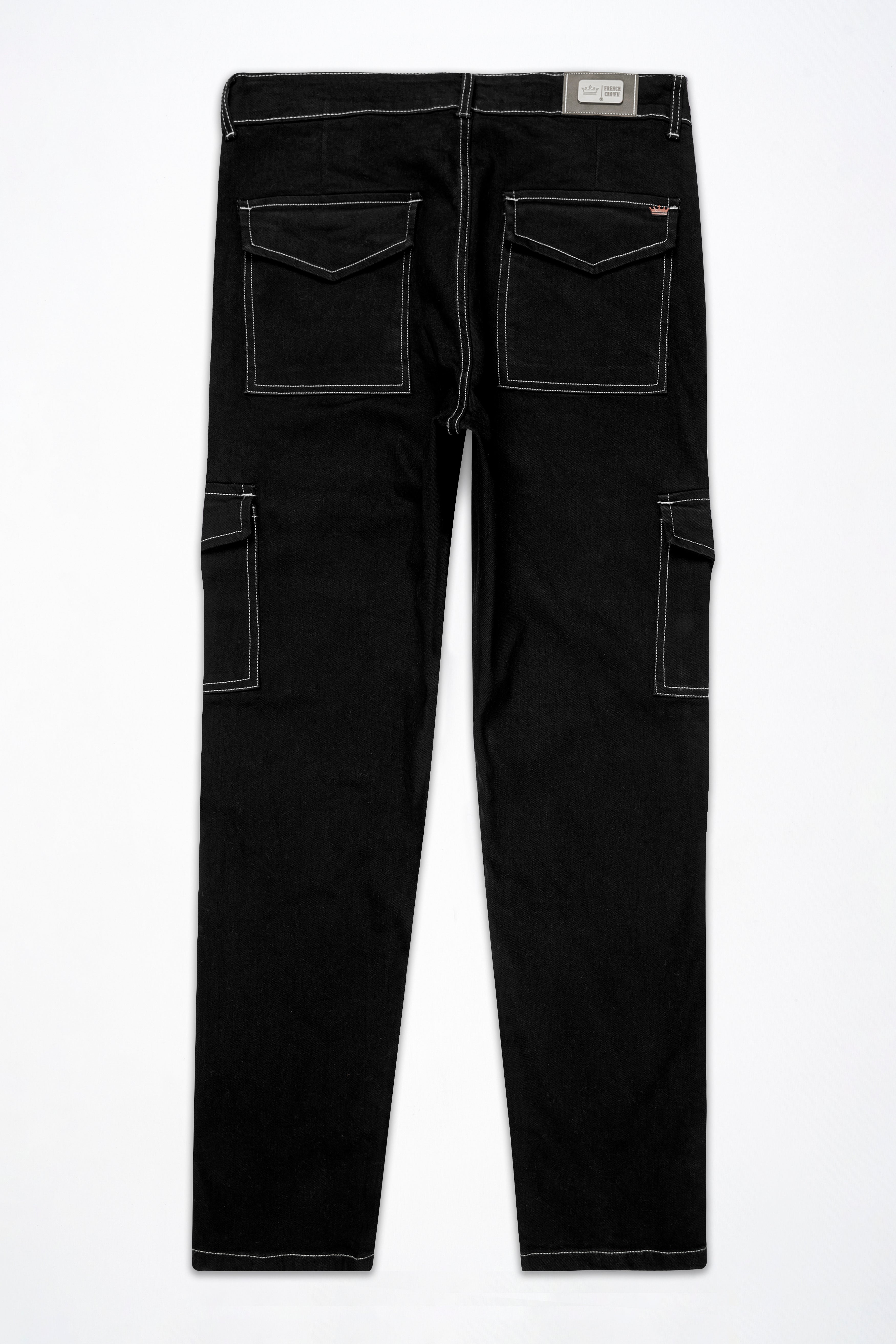 Jade Black Rinse Wash Cargo Denim J254-30, J254-32, J254-34, J254-36, J254-38, J254-40