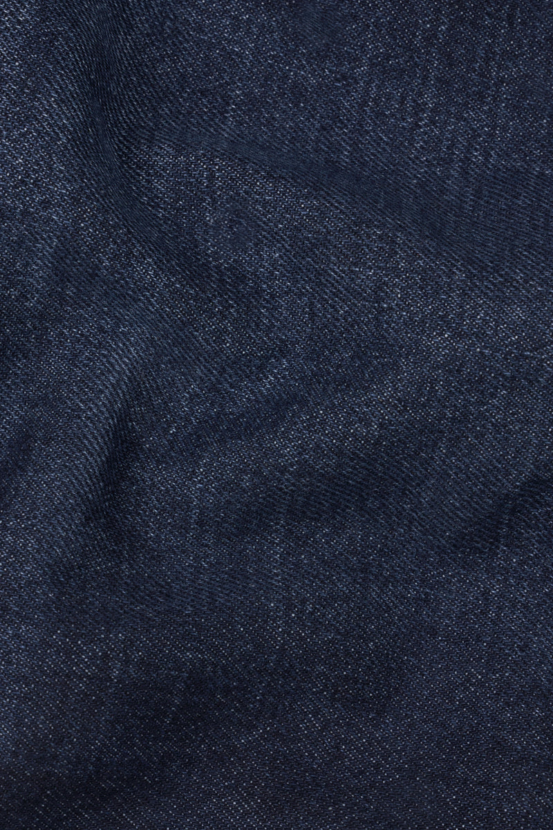 Gunmetal Blue Whiskering Wash Denim