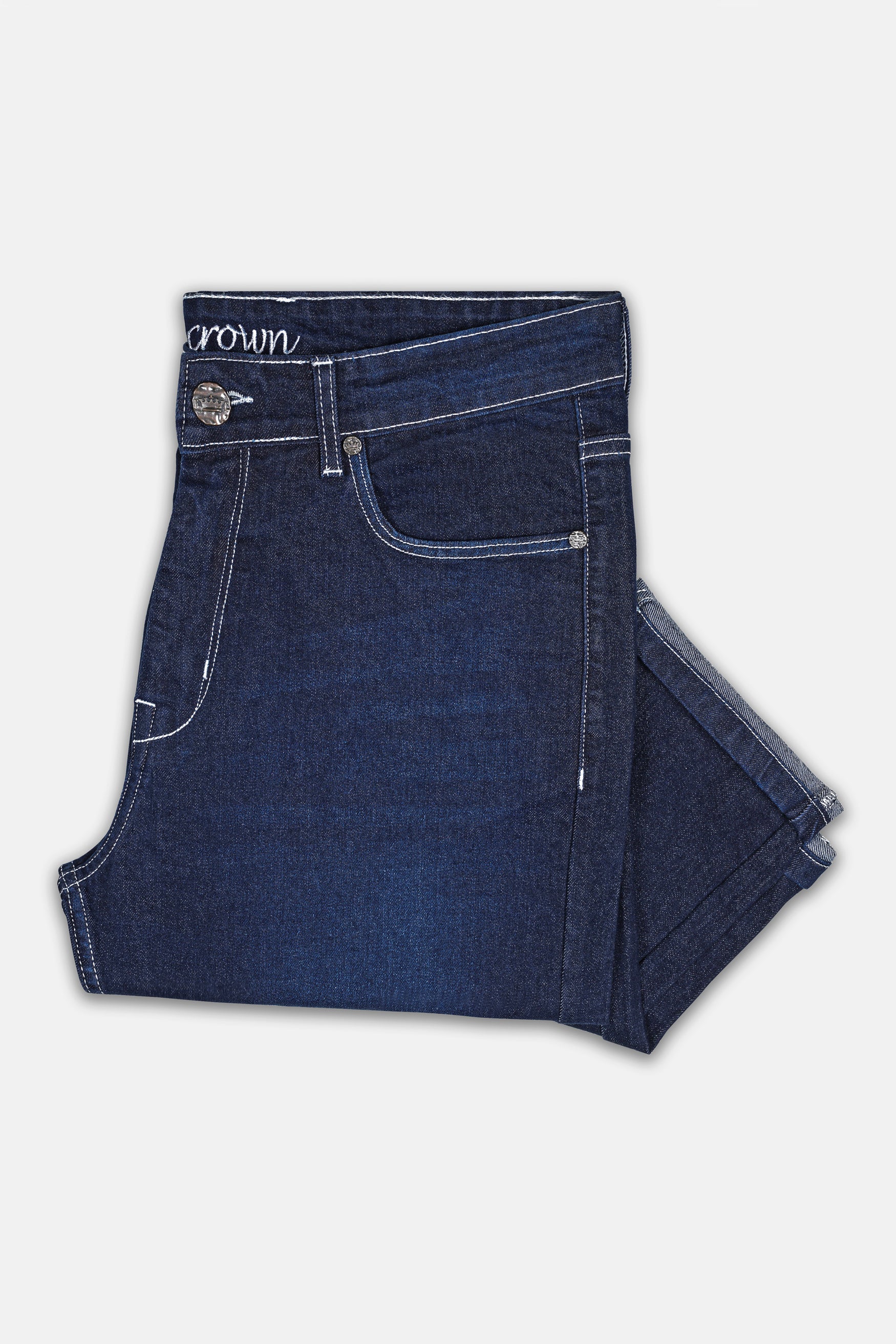 Ebony Clay Blue Whiskering Wash Denim