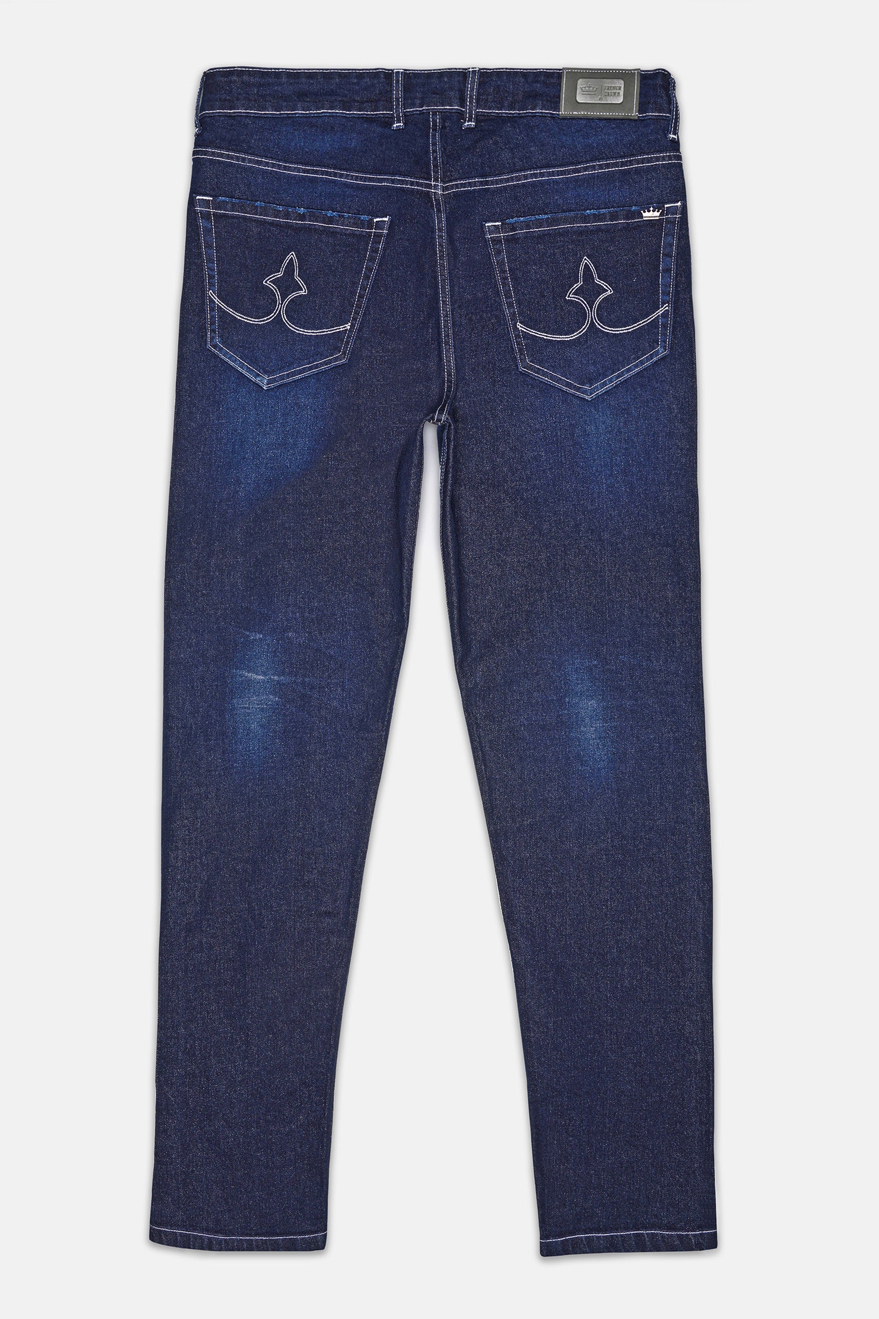 Ebony Clay Blue Whiskering Wash Denim