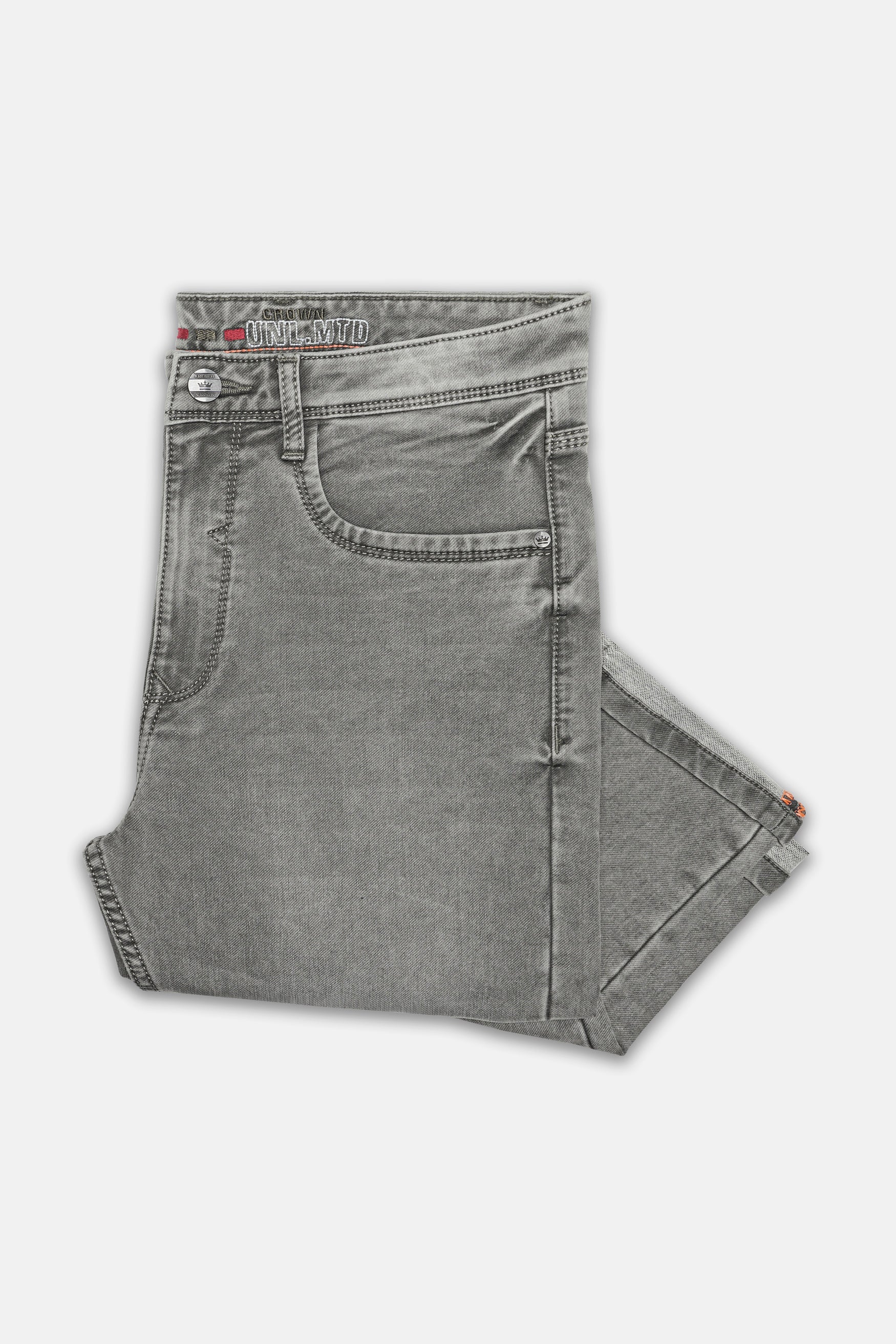 Dusty Gray Stone Wash Denim
