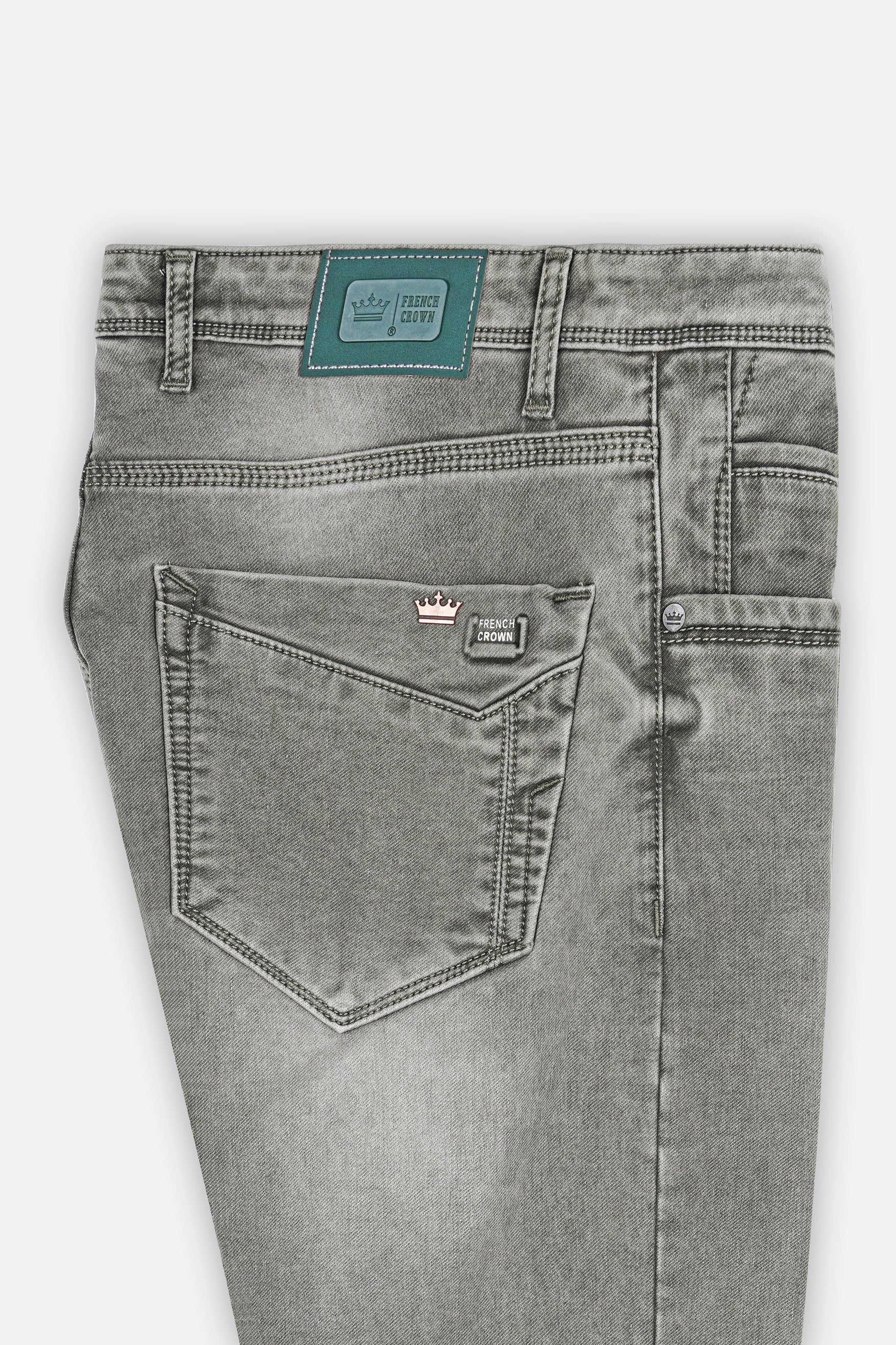 Dusty Gray Stone Wash Denim