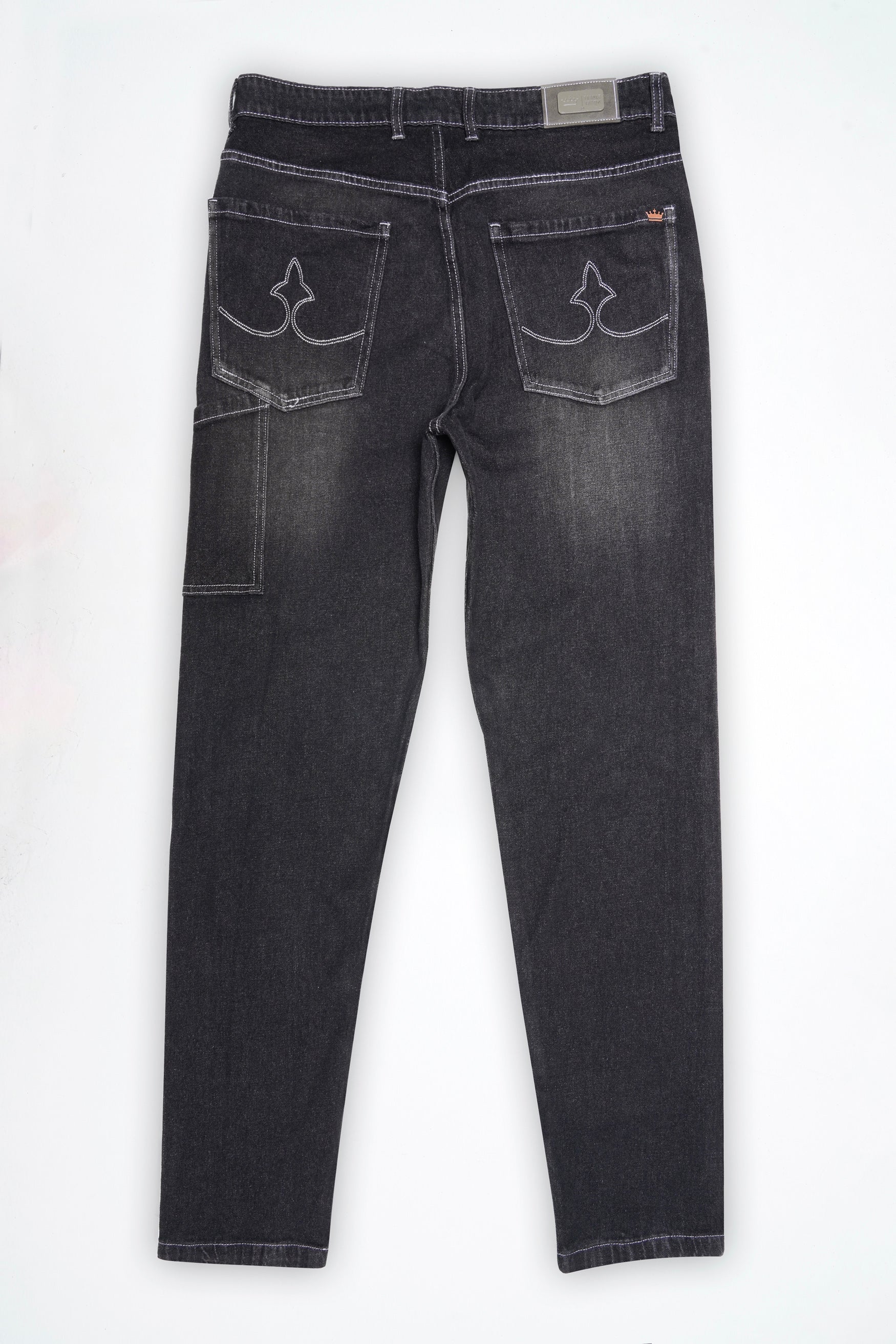 Tuatara Gray Whiskering Wash Denim
