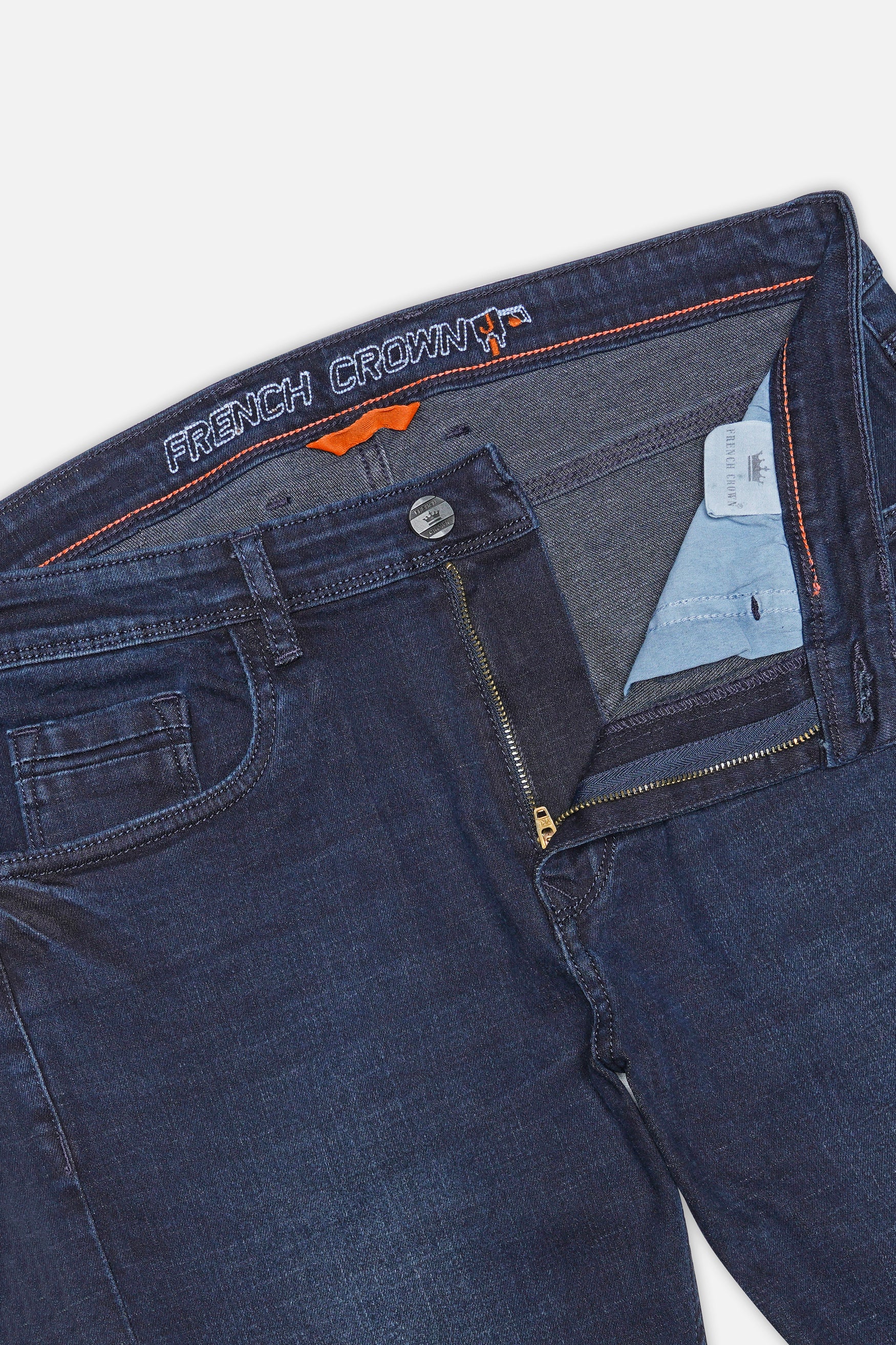 Tuna Blue Whiskering Wash Stretchable Denim
