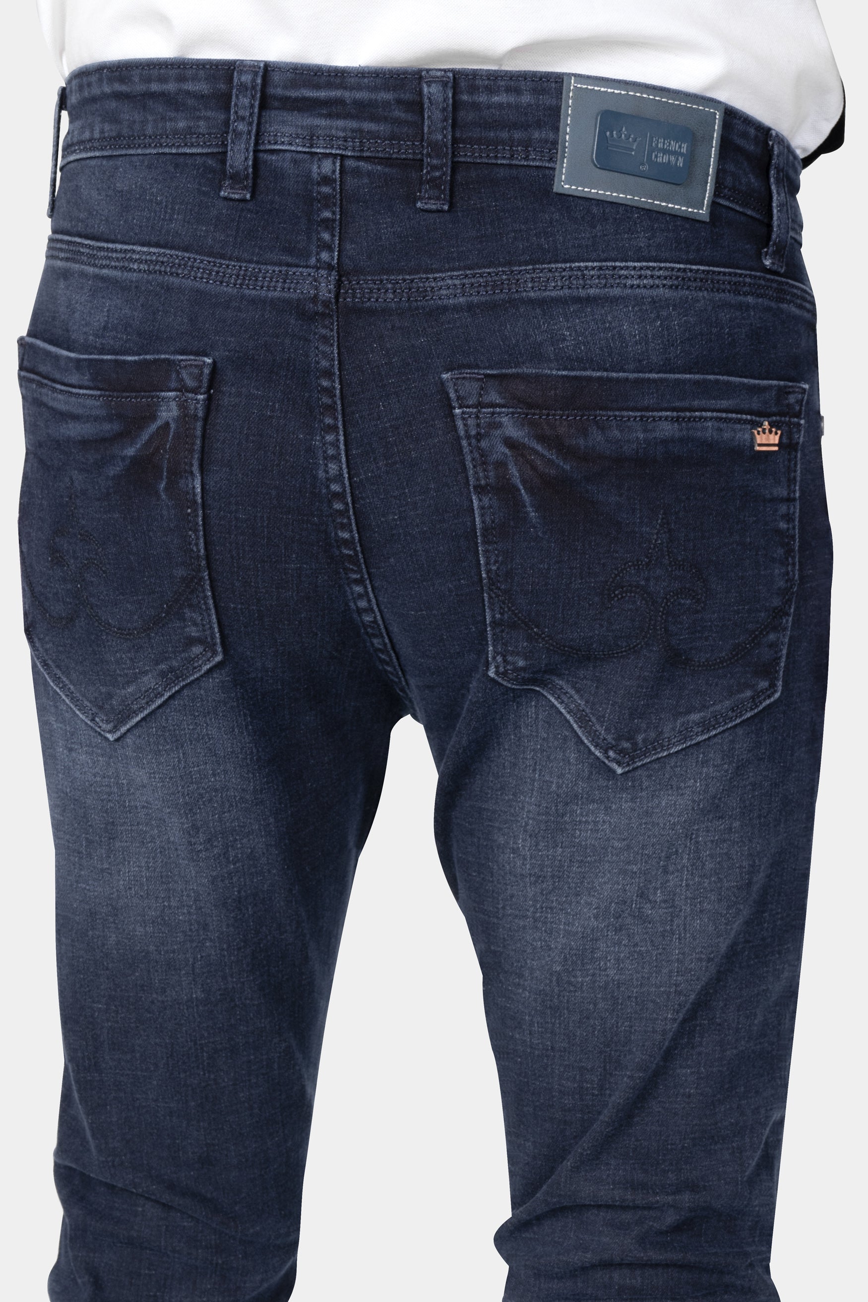 Tuna Blue Whiskering Wash Stretchable Denim
