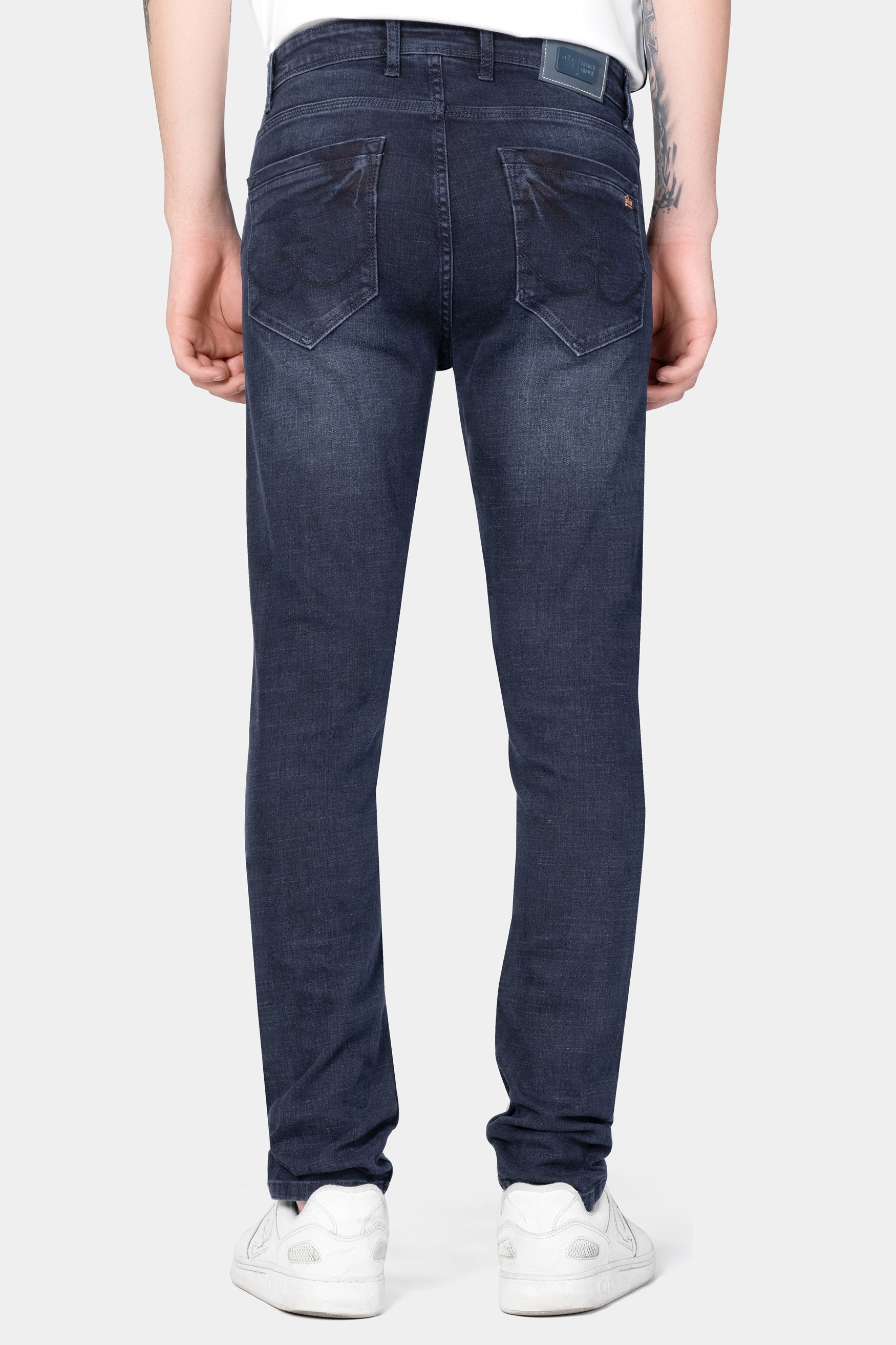 Tuna Blue Whiskering Wash Stretchable Denim
