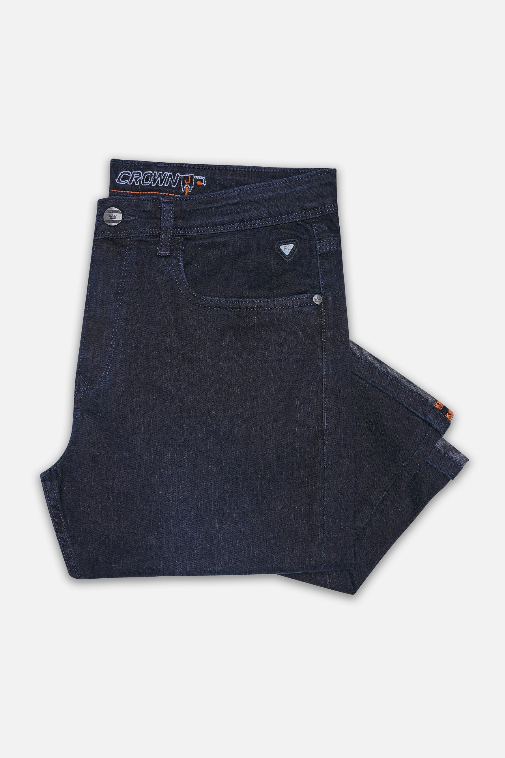 Thunder Blue Rinse Wash Stretchable Denim