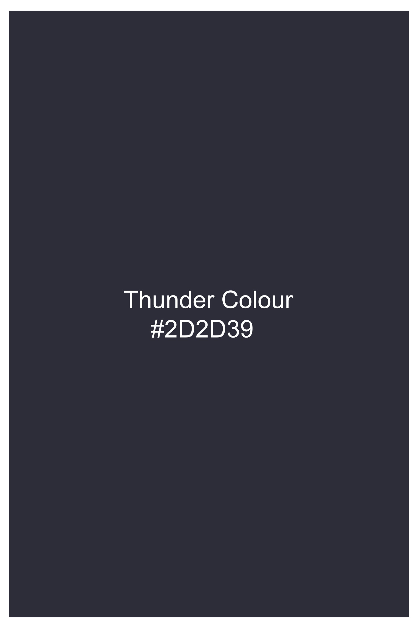 Thunder Blue Rinse Wash Stretchable Denim