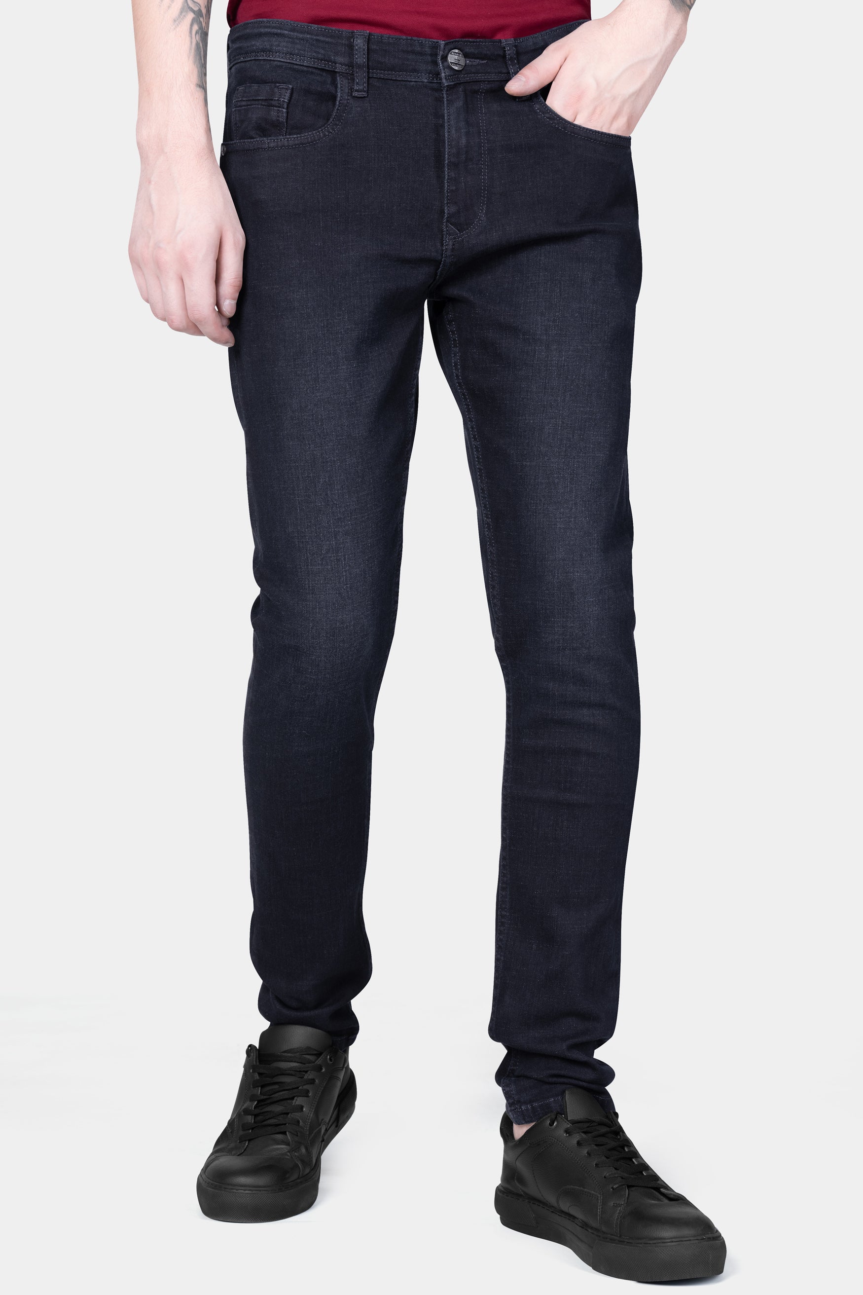 Thunder Blue Rinse Wash Stretchable Denim