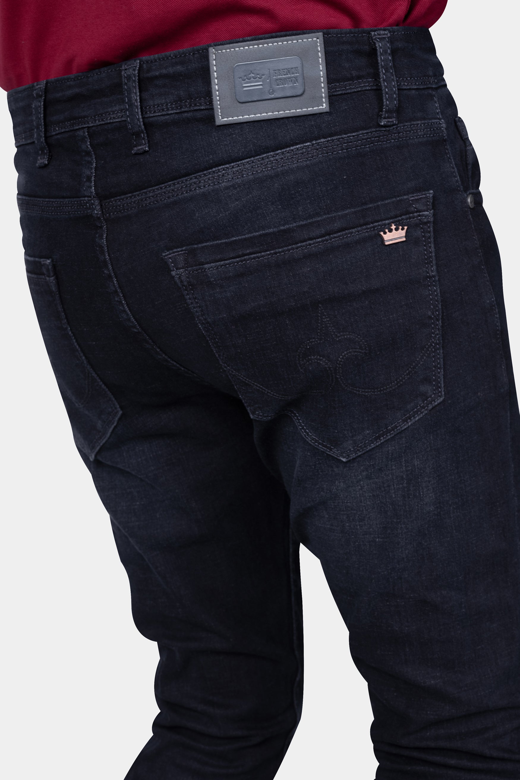 Thunder Blue Rinse Wash Stretchable Denim