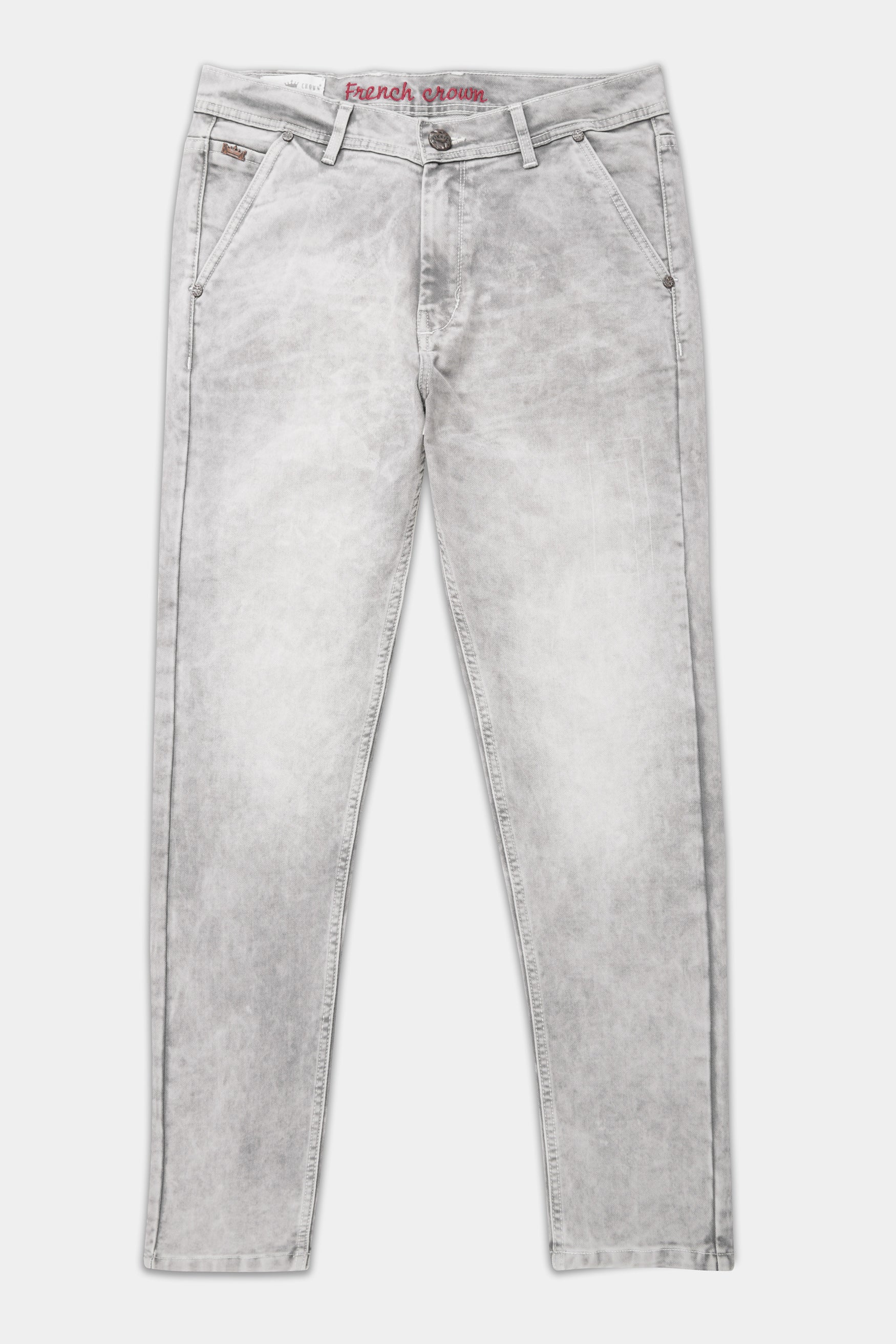 Swirl Gray Washed Stretchable Denim