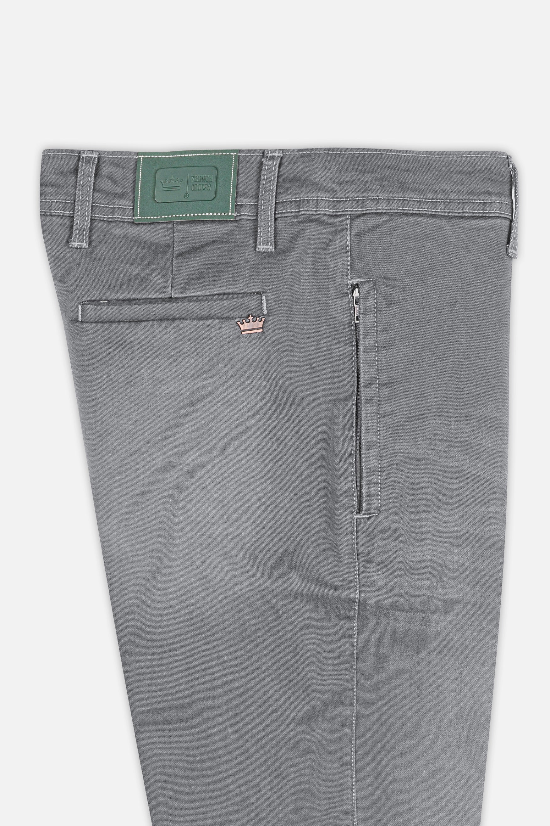 Boulder Gray Whiskering Wash Stretchable Denim