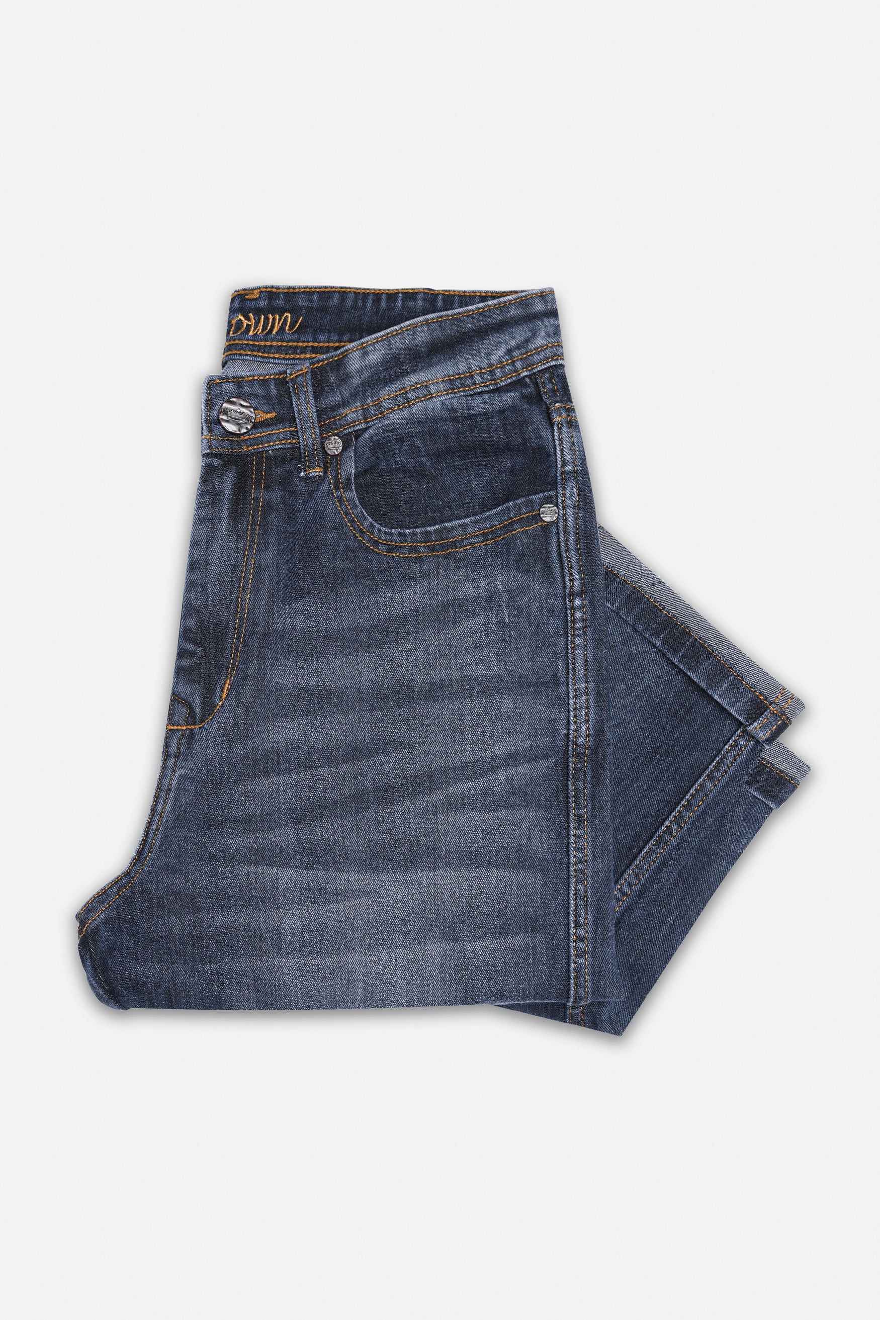Trout Blue Whiskering Wash Stretchable Denim