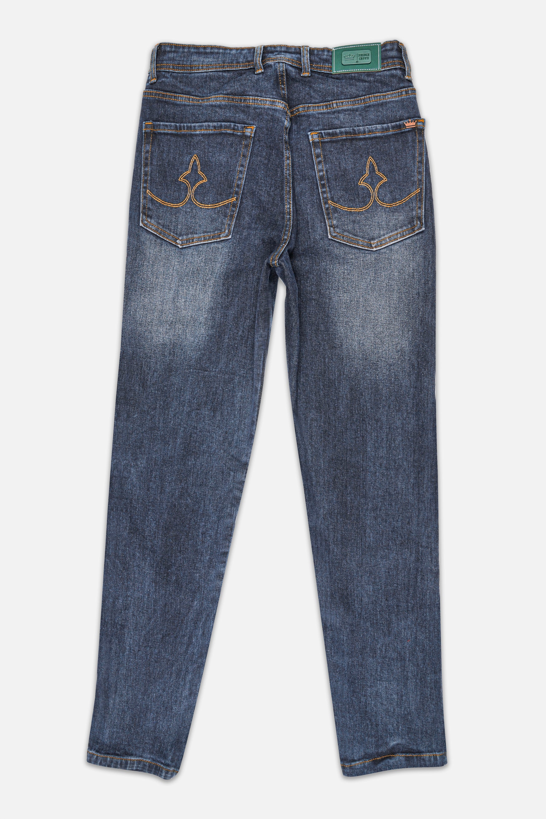 Trout Blue Whiskering Wash Stretchable Denim