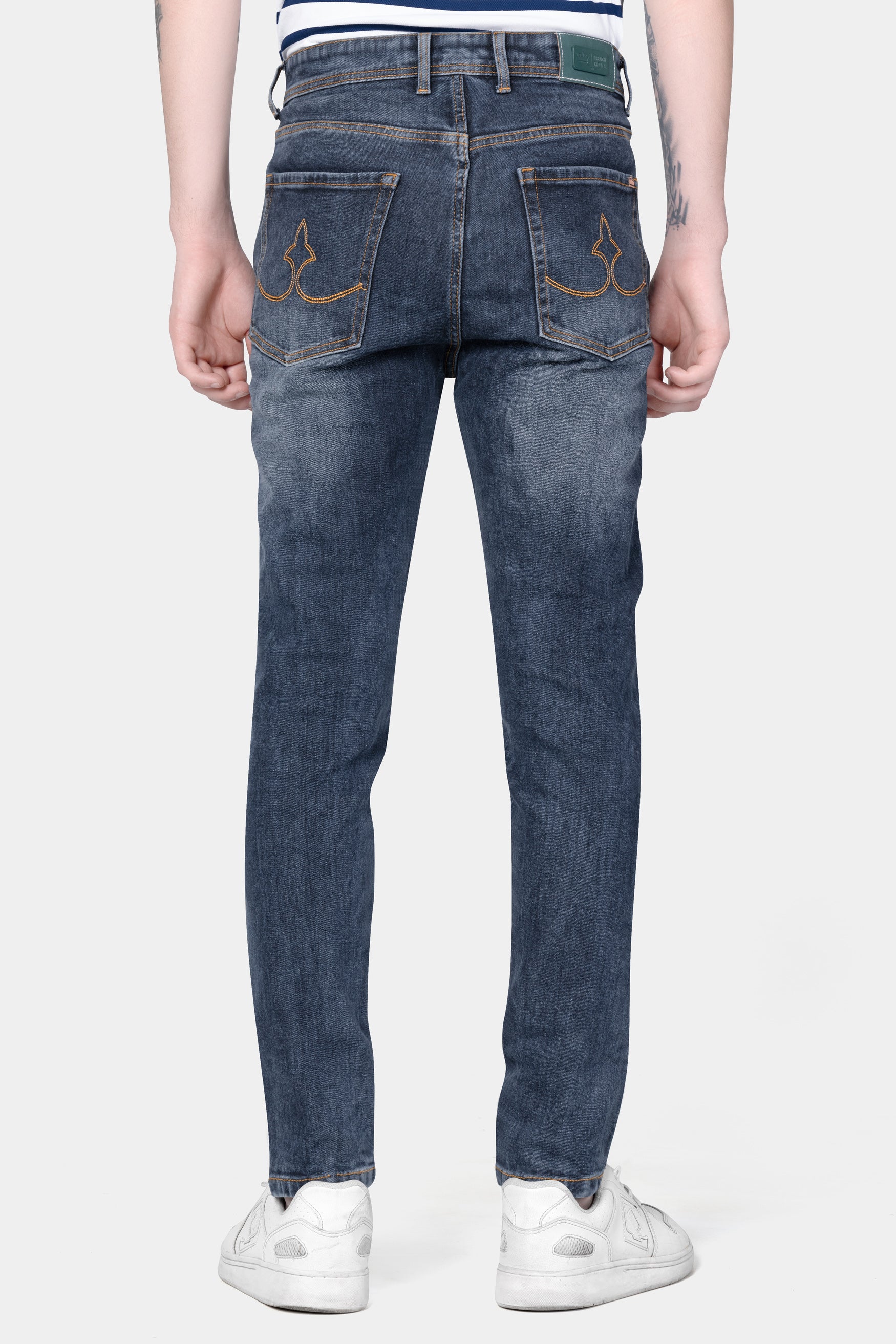 Trout Blue Whiskering Wash Stretchable Denim