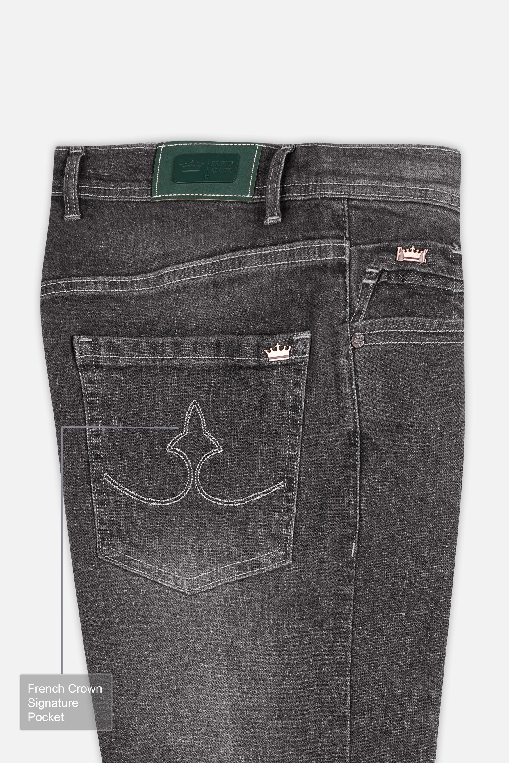 Emperor Gray Stone Wash Denim