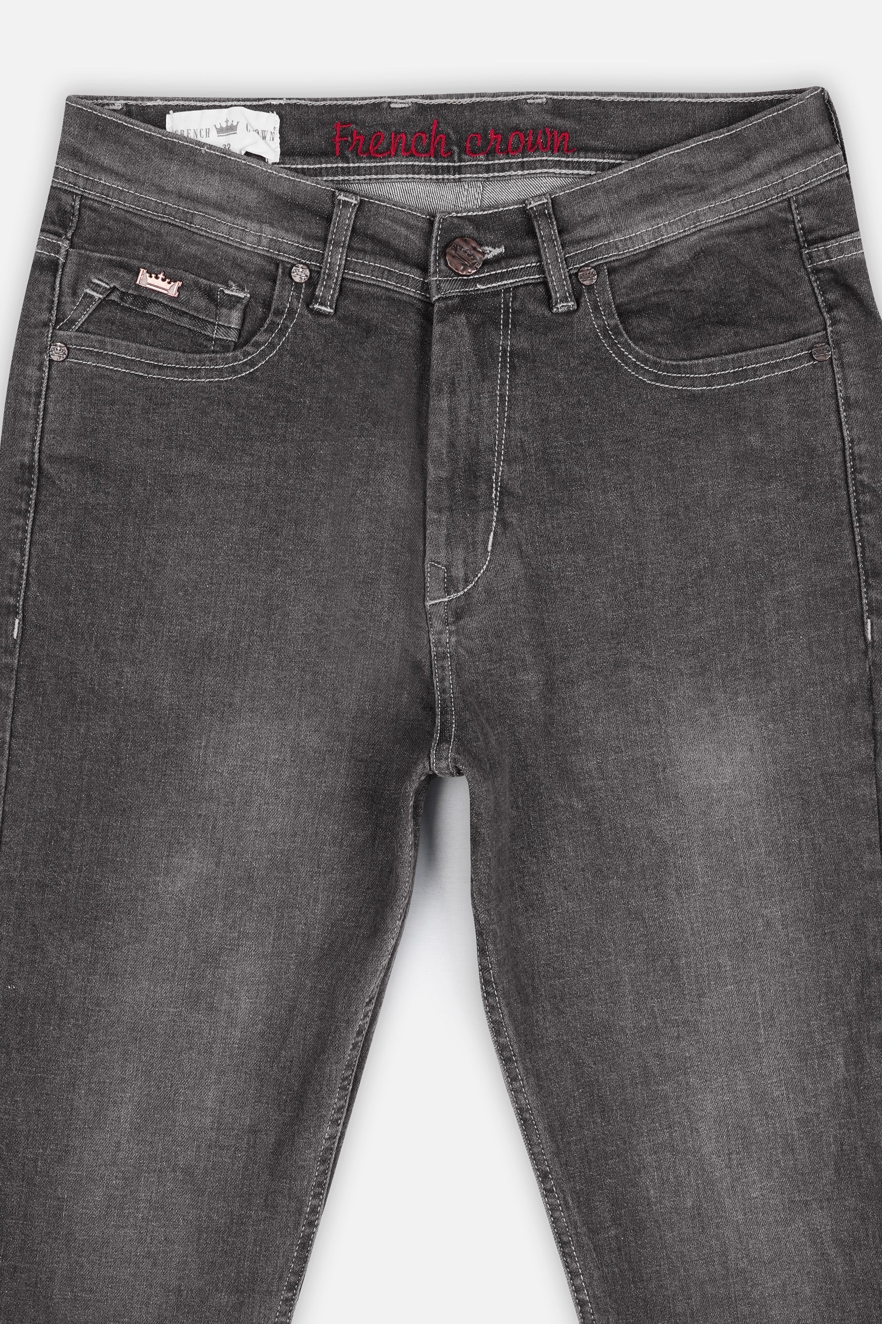 Emperor Gray Stone Wash Denim