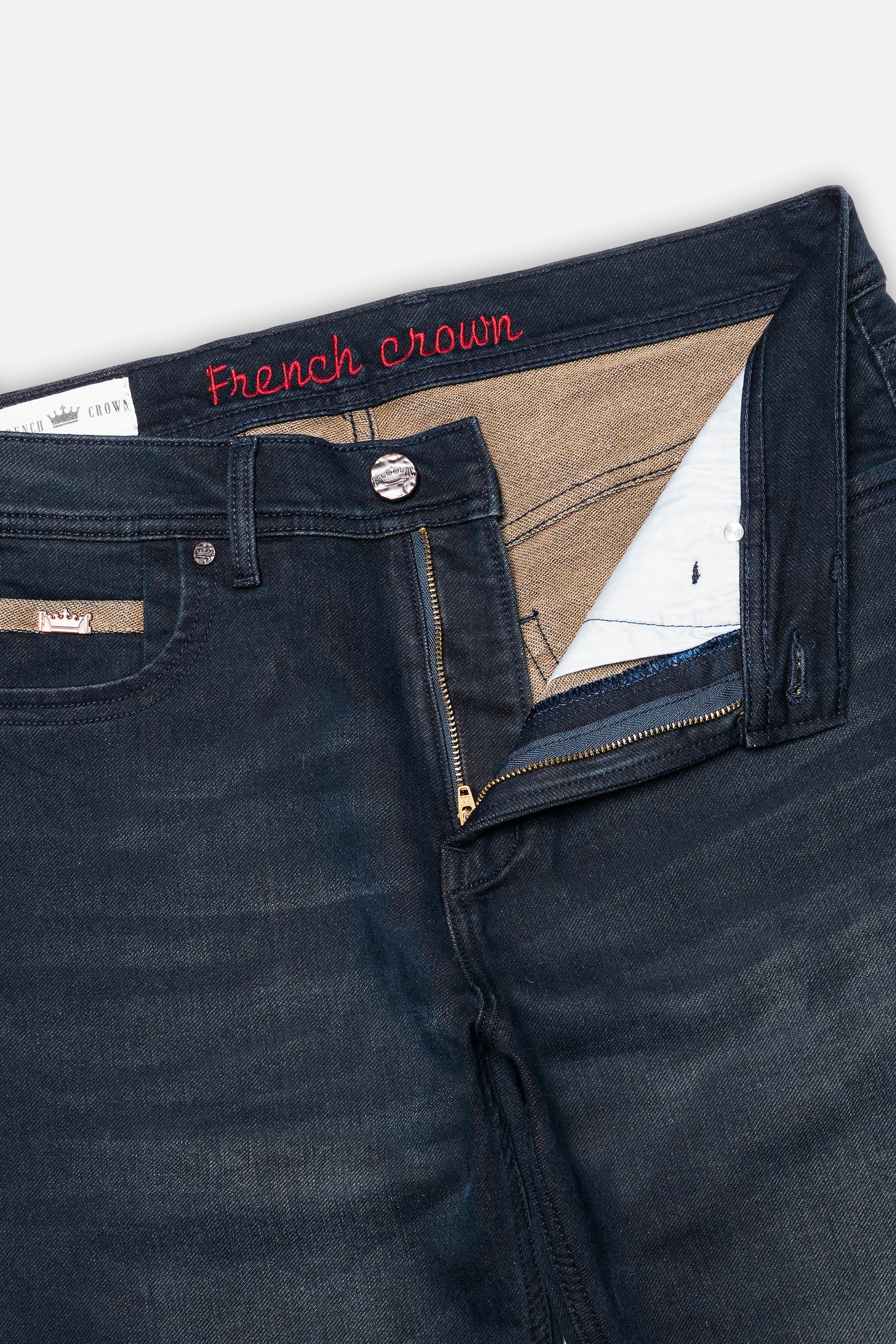 Gunmetal Blue Stone Wash Denim