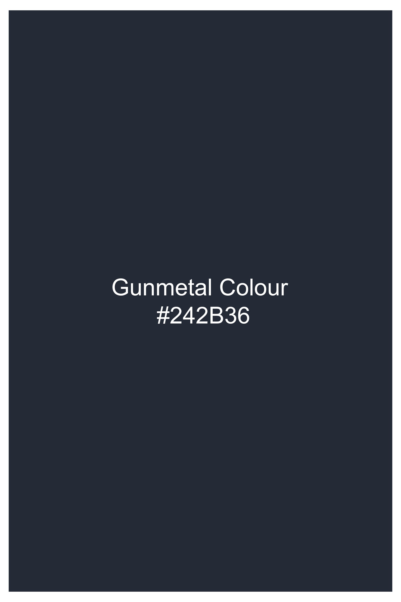 Gunmetal Blue Stone Wash Denim