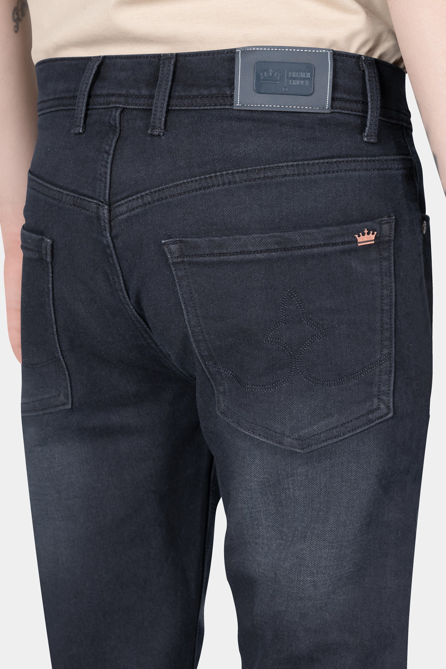 Gunmetal Blue Stone Wash Denim